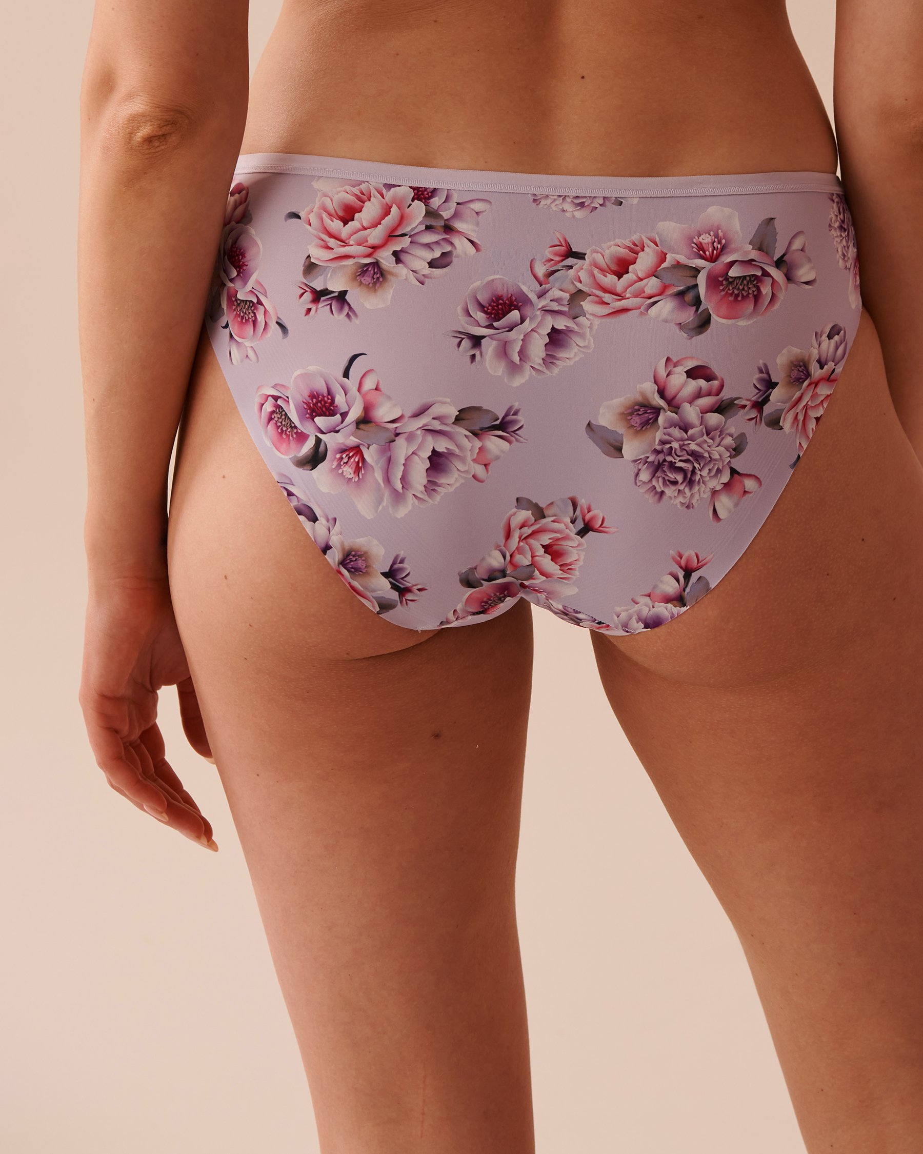 LA VIE EN ROSE Culotte bikini microfibre dos lisse Jardin victorien 20300339 - View2