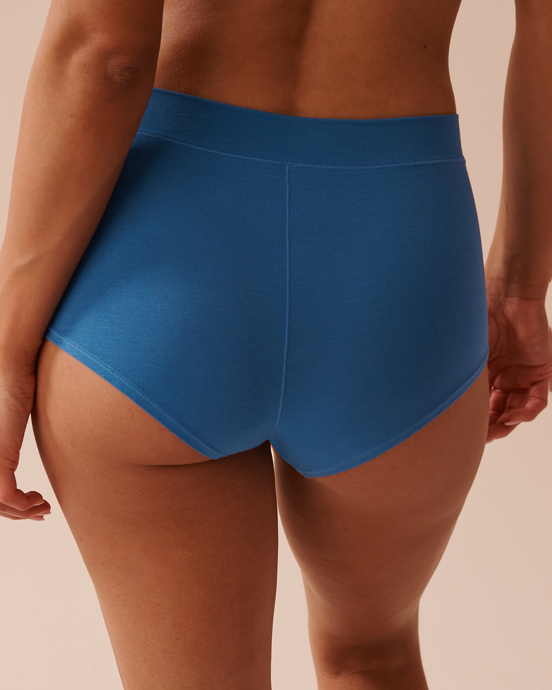 LA VIE EN ROSE Modal High Waist Hiphugger Panty Blue Dusk 20200532 - View2