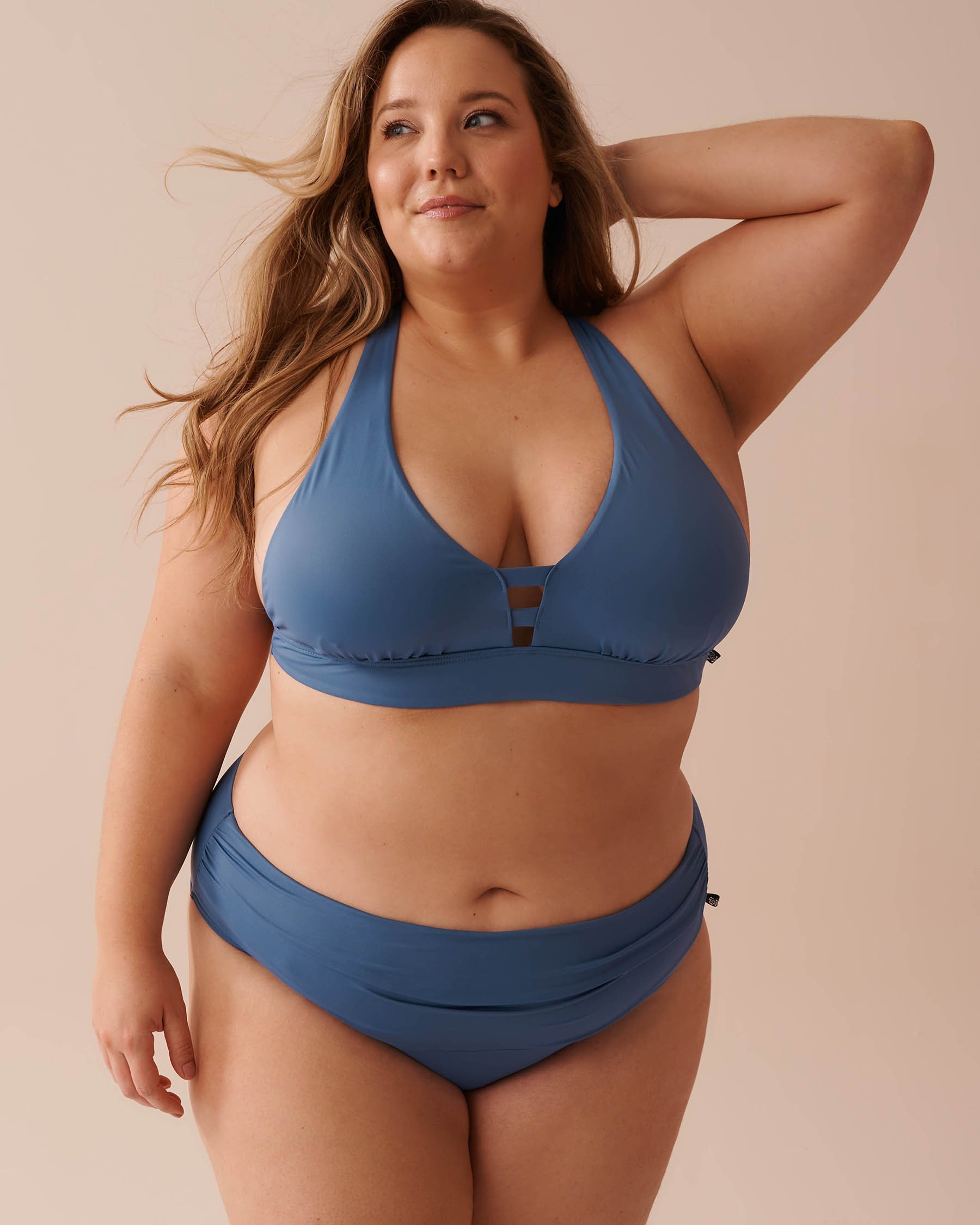 LA VIE EN ROSE AQUA Haut de bikini triangle en fibres recyclées COASTAL BLUE Bleu côtier 70100654 - Voir5