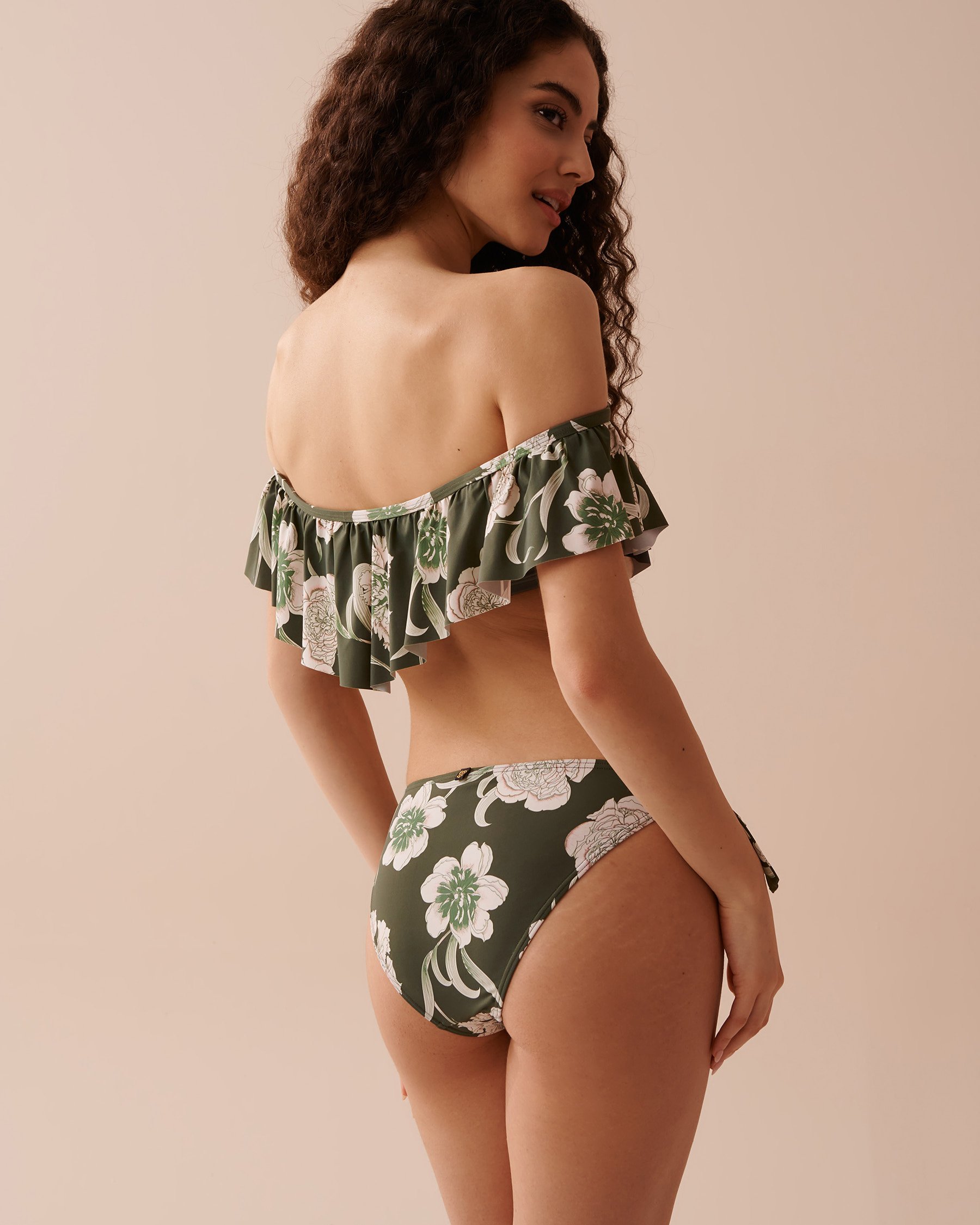 LA VIE EN ROSE AQUA PROVENÇAL BOUQUET Ruffle Bandeau Bikini Top Provençal Bouquet 70100651 - View2