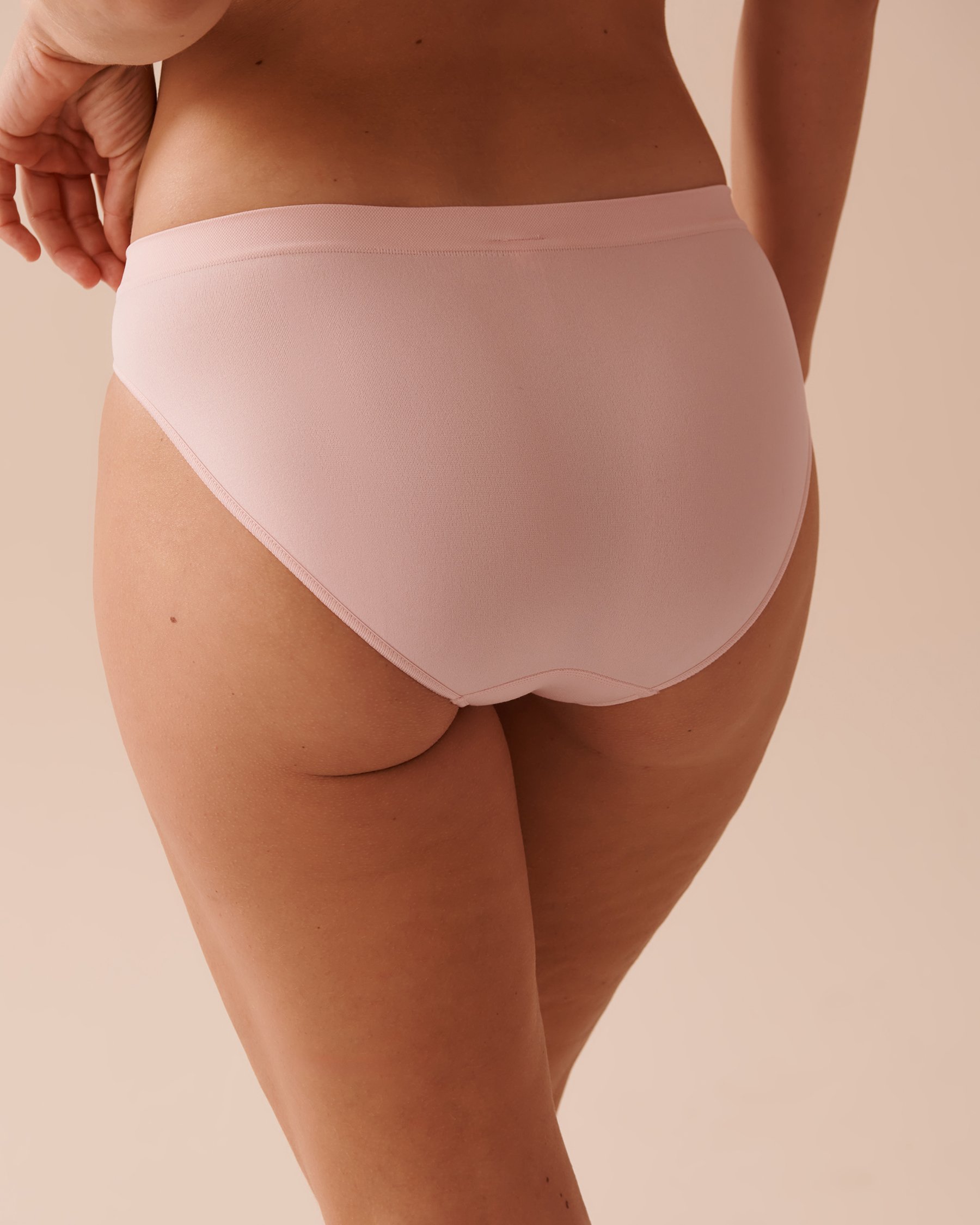 LA VIE EN ROSE Culotte bikini tissu sans coutures Rose fée 20200543 - View2