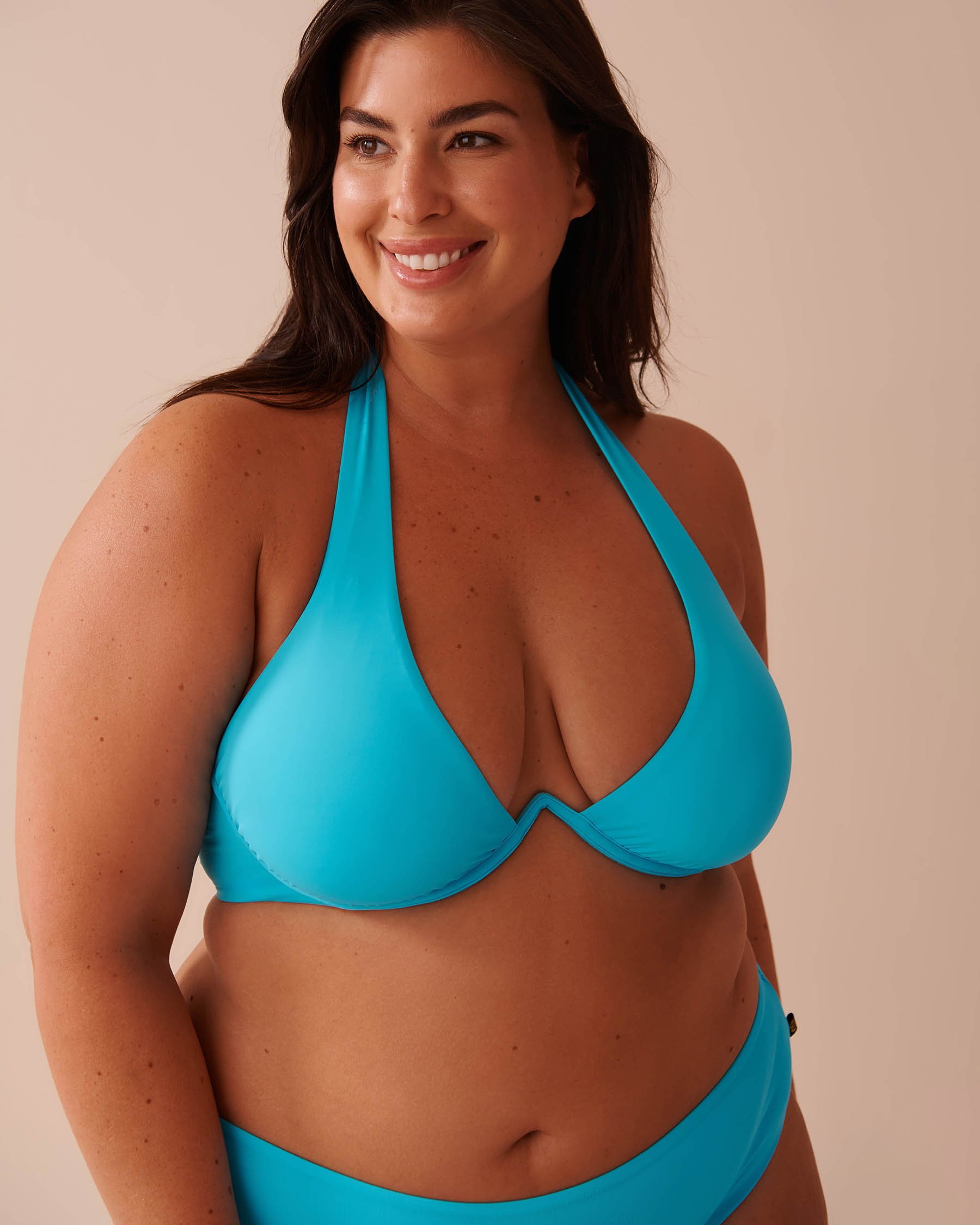 LA VIE EN ROSE AQUA Haut de bikini plongeant BLUE ATOLL Atoll bleu 70100670 - Voir6