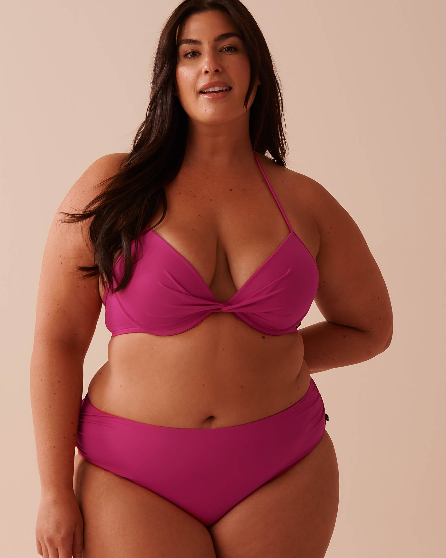 LA VIE EN ROSE AQUA Haut de bikini push-up HOT PINK Rose vif 70100673 - Voir1