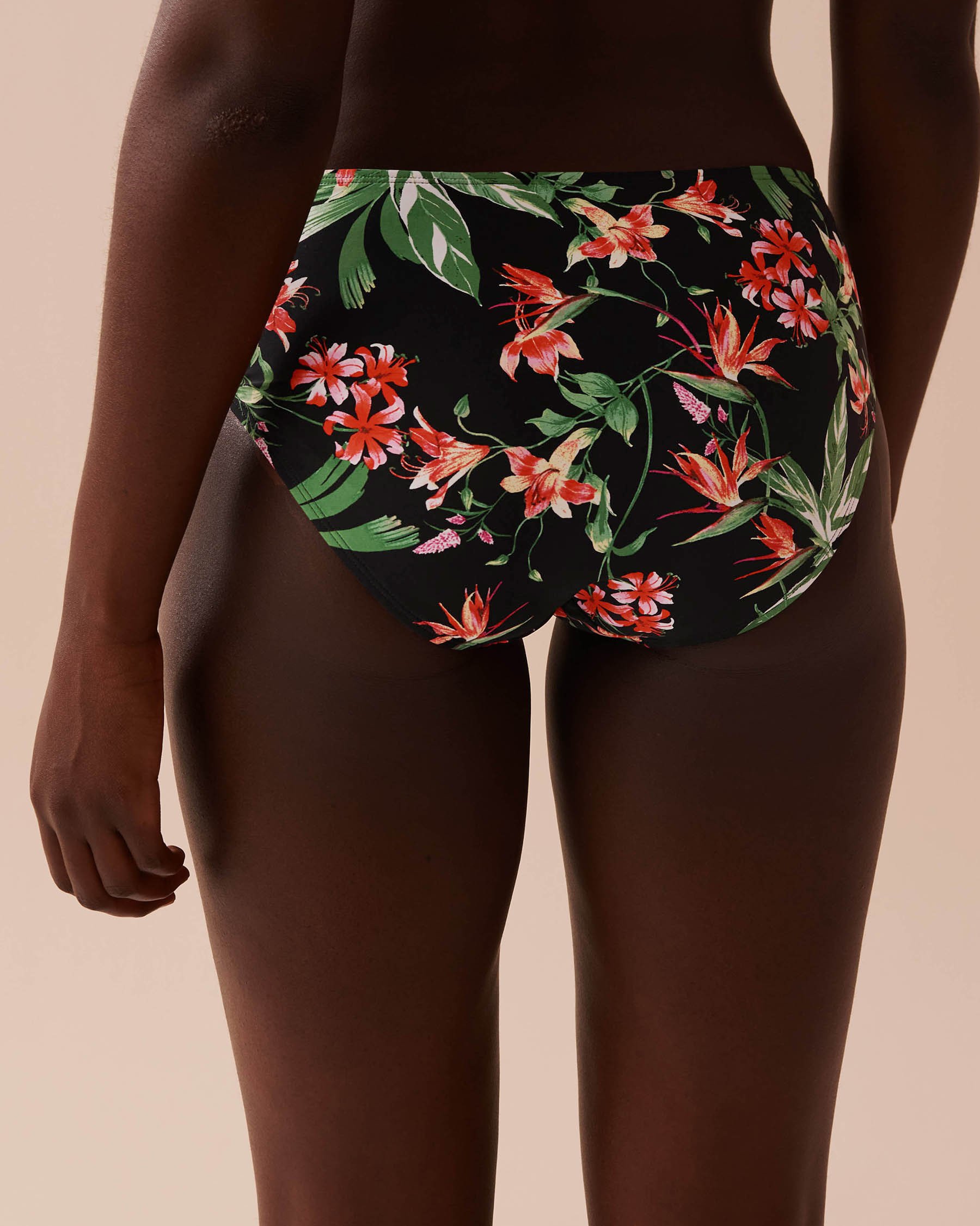 LA VIE EN ROSE AQUA Bas de bikini taille mi-haute TROPICAL RETREAT Retraite tropicale 70300619 - Voir2
