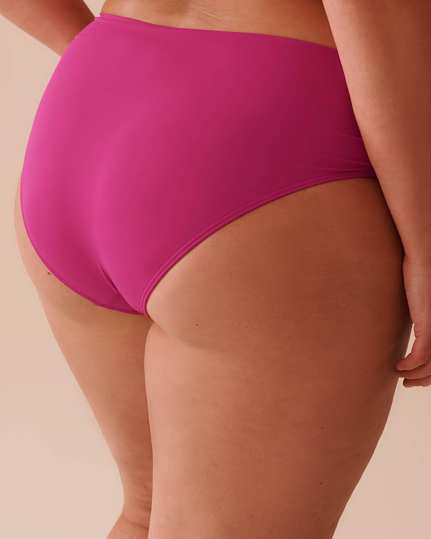 LA VIE EN ROSE AQUA Bas de bikini taille mi-haute HOT PINK Rose vif 70300626 - Voir2