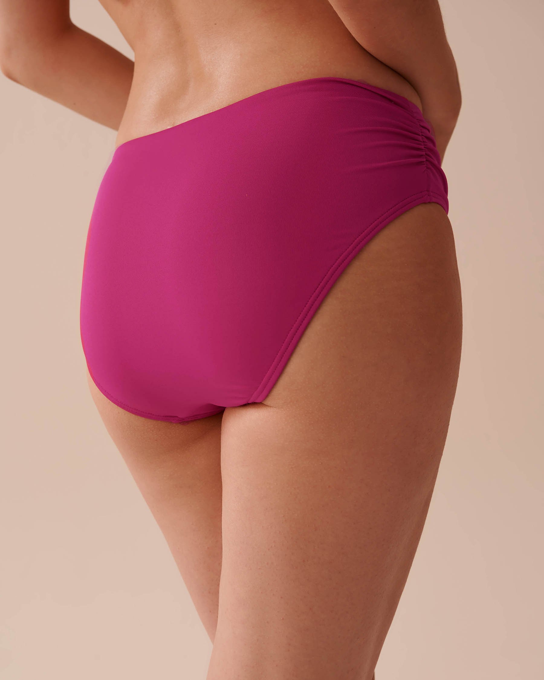 LA VIE EN ROSE AQUA Bas de bikini taille mi-haute HOT PINK Rose vif 70300626 - Voir5