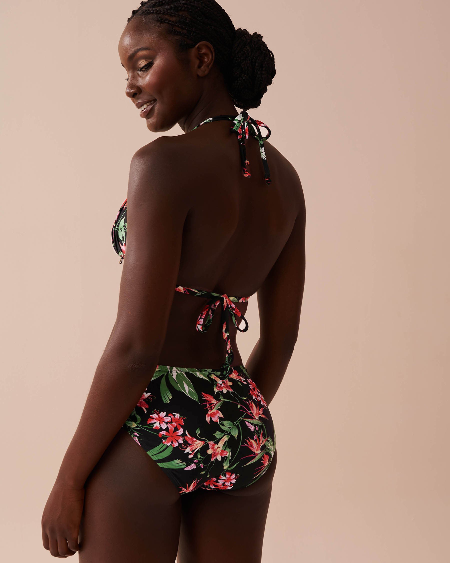 LA VIE EN ROSE AQUA TROPICAL RETREAT Triangle Bikini Top Tropical Retreat 70100666 - View3