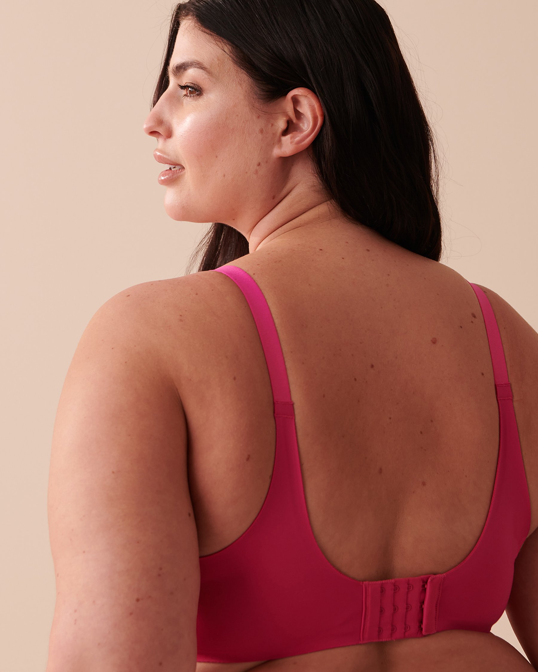 LA VIE EN ROSE Lightly Lined Sleek Back Bra Shocking Pink 10200347 - View9