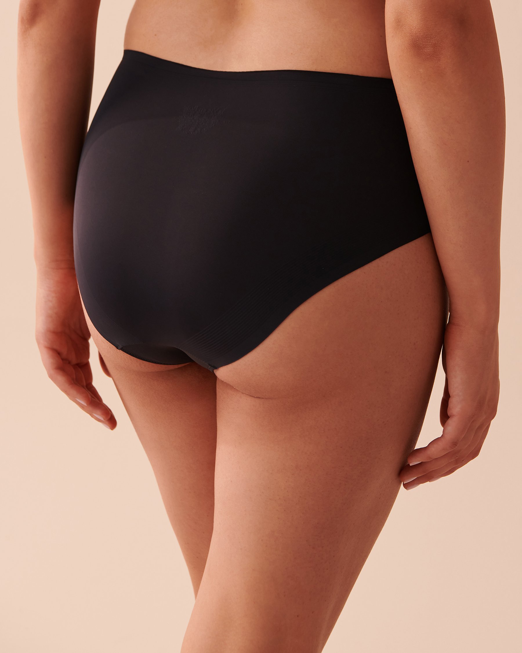 LA VIE EN ROSE Microfiber Sleek Back High Waist Bikini Panty Bold peonies 20300275 - View6