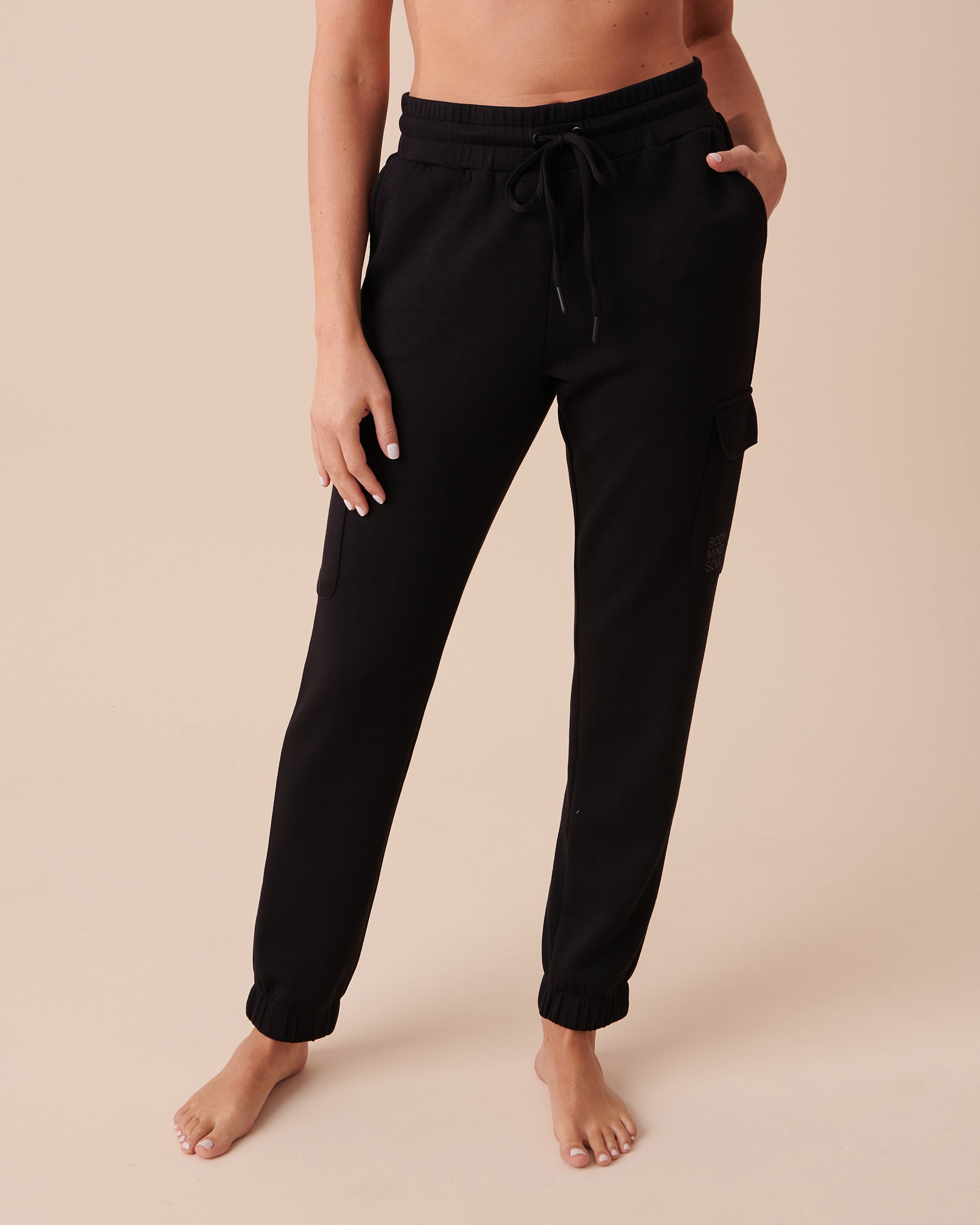 LA VIE EN ROSE Pantalon cargo Noir 50200065 - Voir1