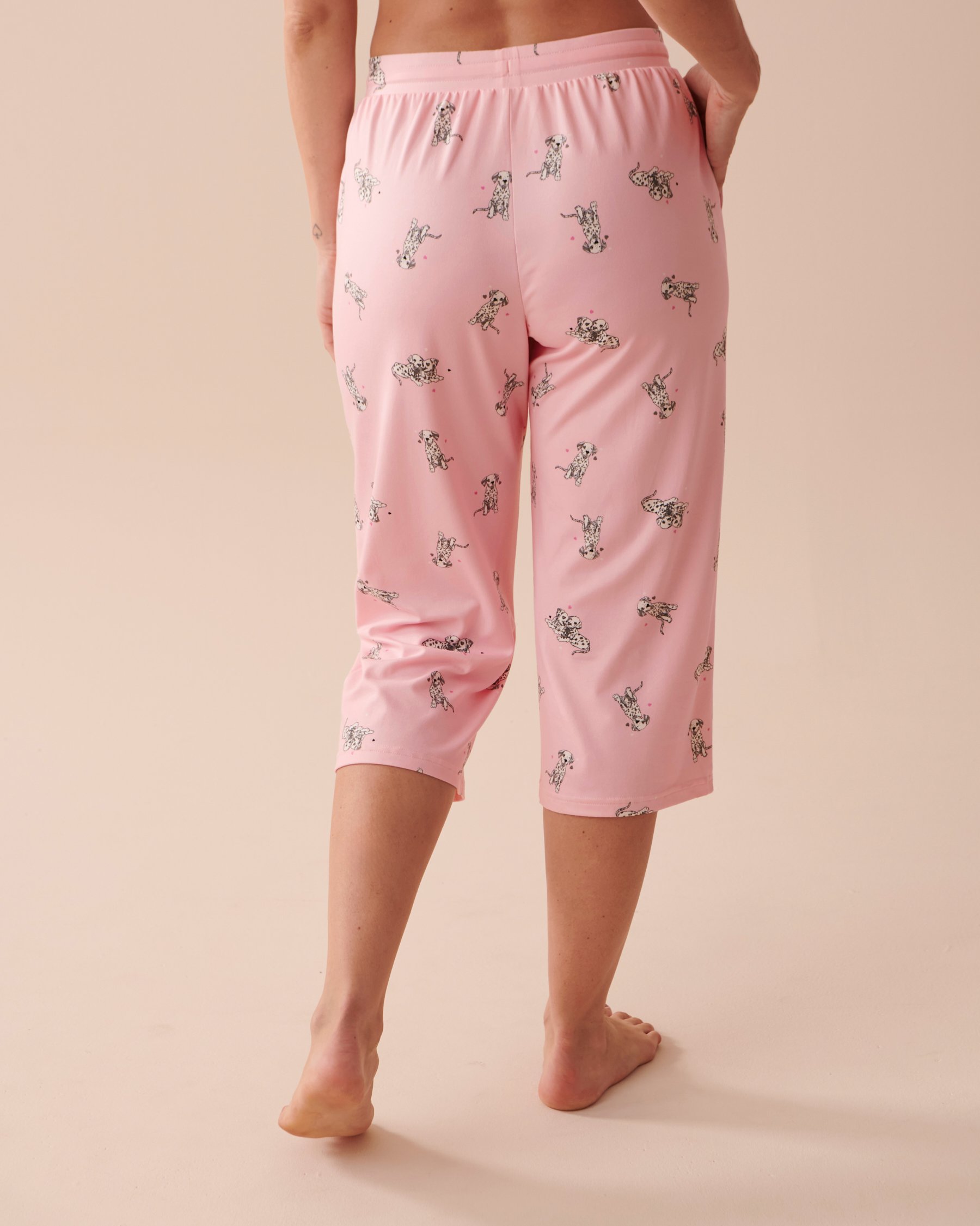 LA VIE EN ROSE Dalmatians Super Soft Capris Dalmatian Puppies 40200522 - View2