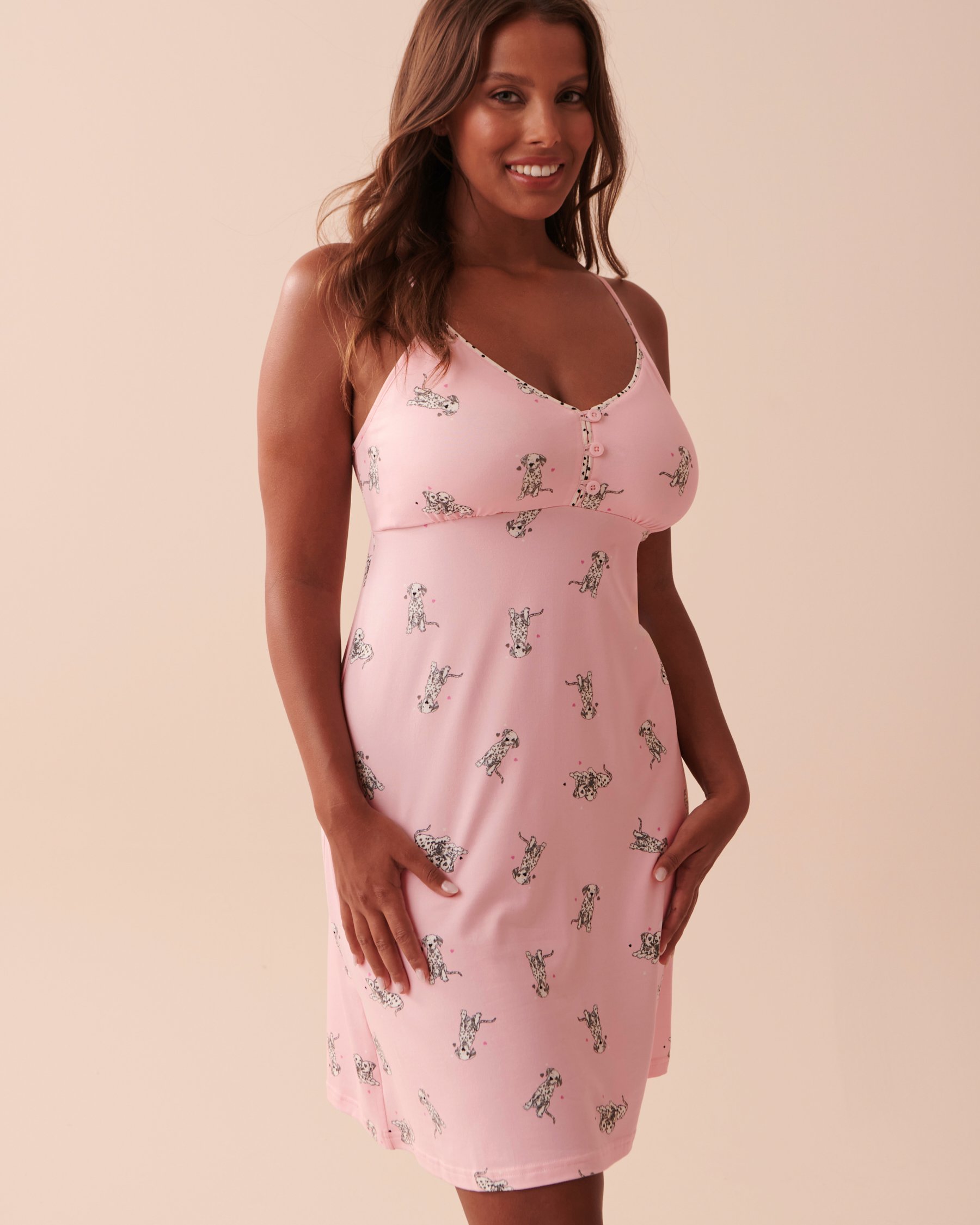 LA VIE EN ROSE Dalmatians Super Soft Nightie Dalmatian Puppies 40500327 - View1
