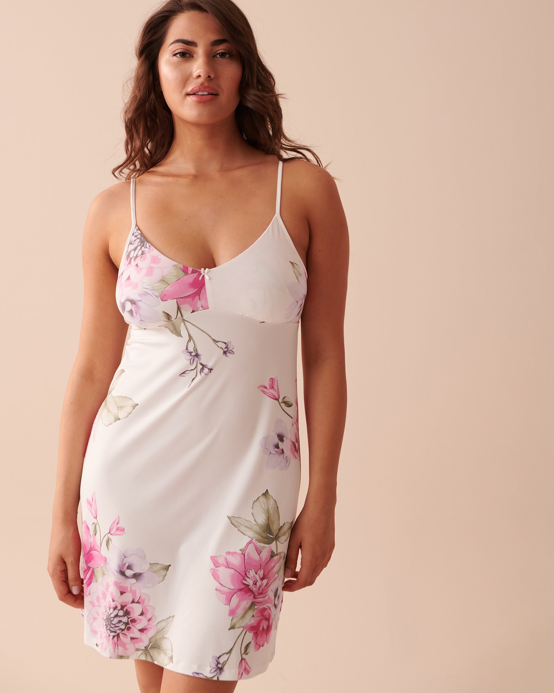LA VIE EN ROSE Floral Super Soft Nightie Peonies Garden 40500332 - View3