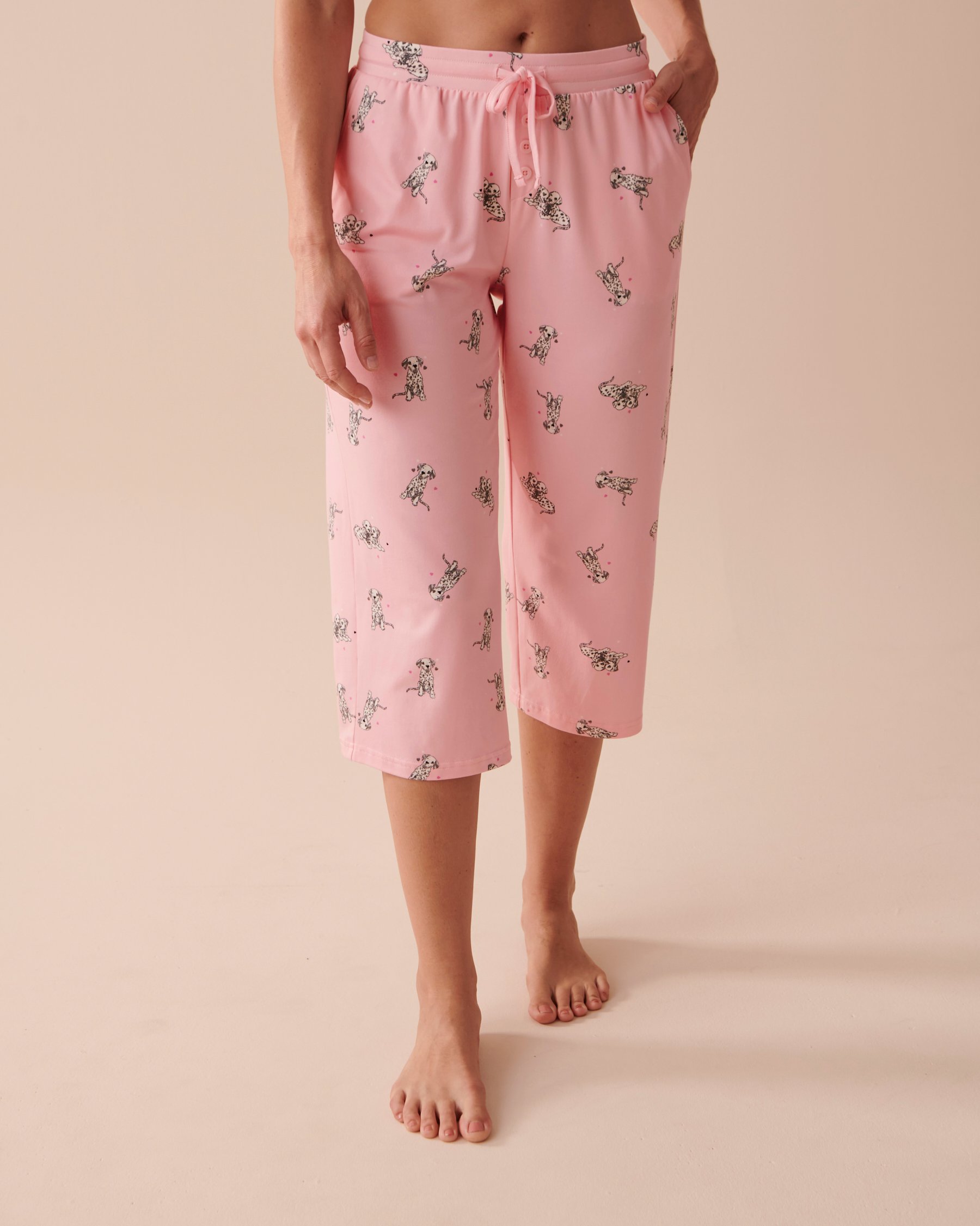 LA VIE EN ROSE Dalmatians Super Soft Capris Dalmatian Puppies 40200522 - View1