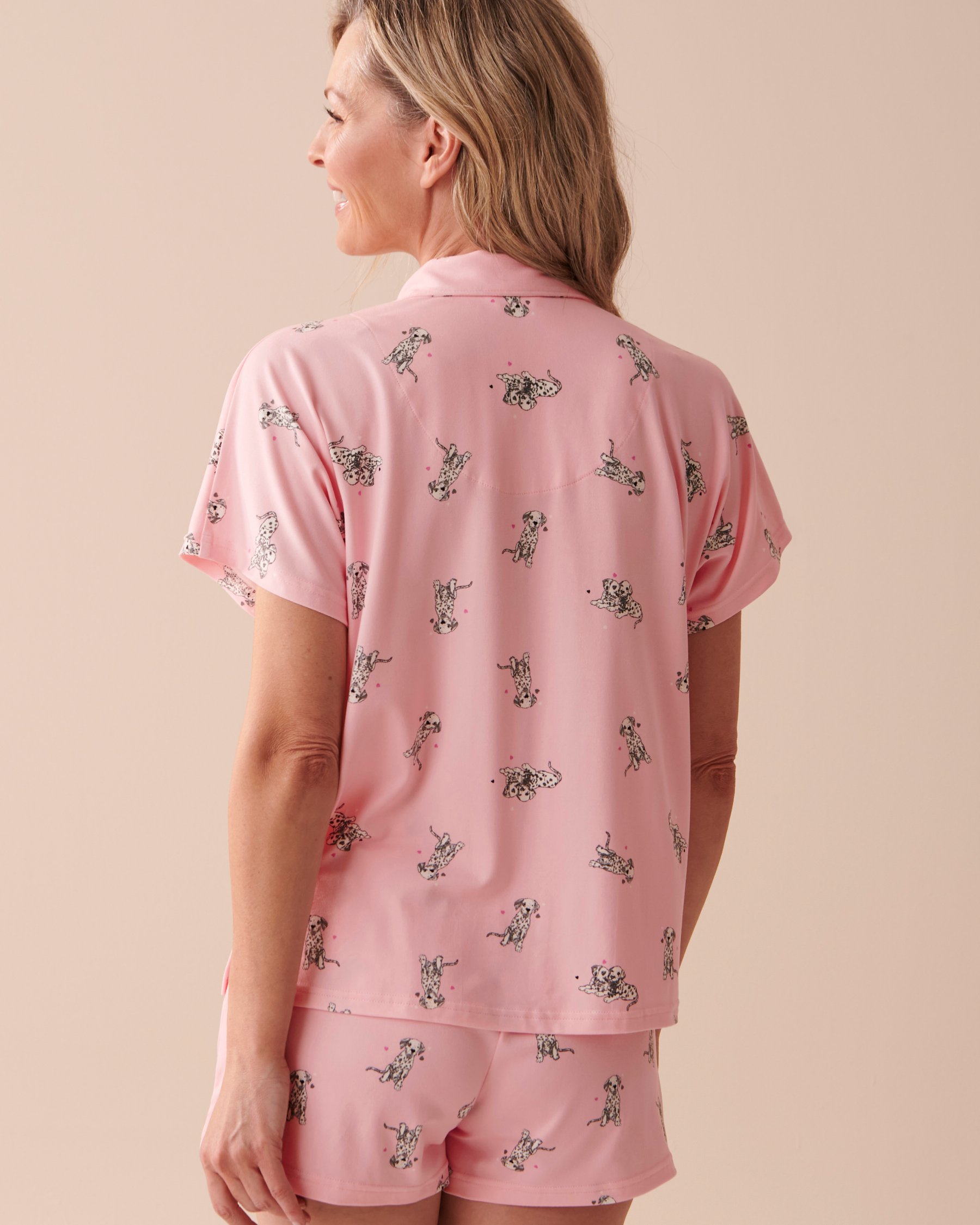 LA VIE EN ROSE Chemisier dalmatiens manches courtes ultra doux Petits dalmatiens 40100532 - View2