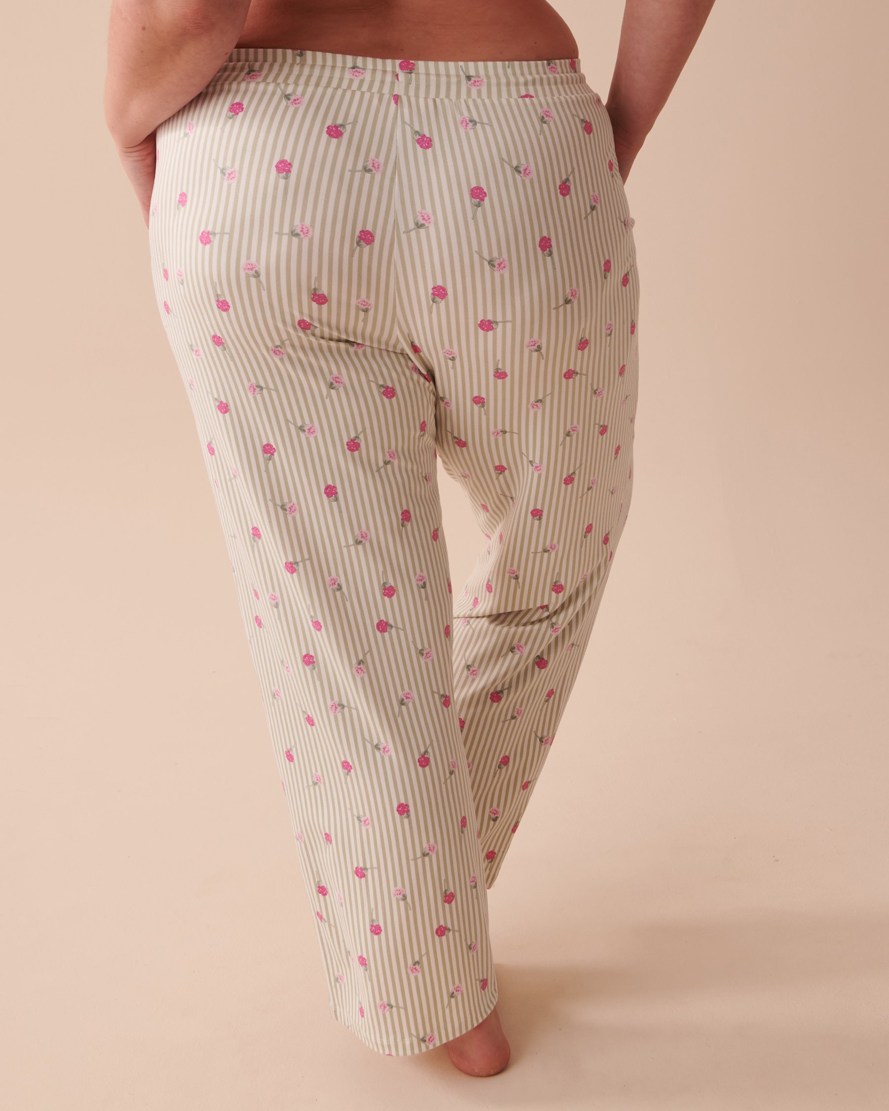 LA VIE EN ROSE Ditsy Floral Stripes Super Soft Pajama Pants Ditsy Floral Stripes 40200525 - View4