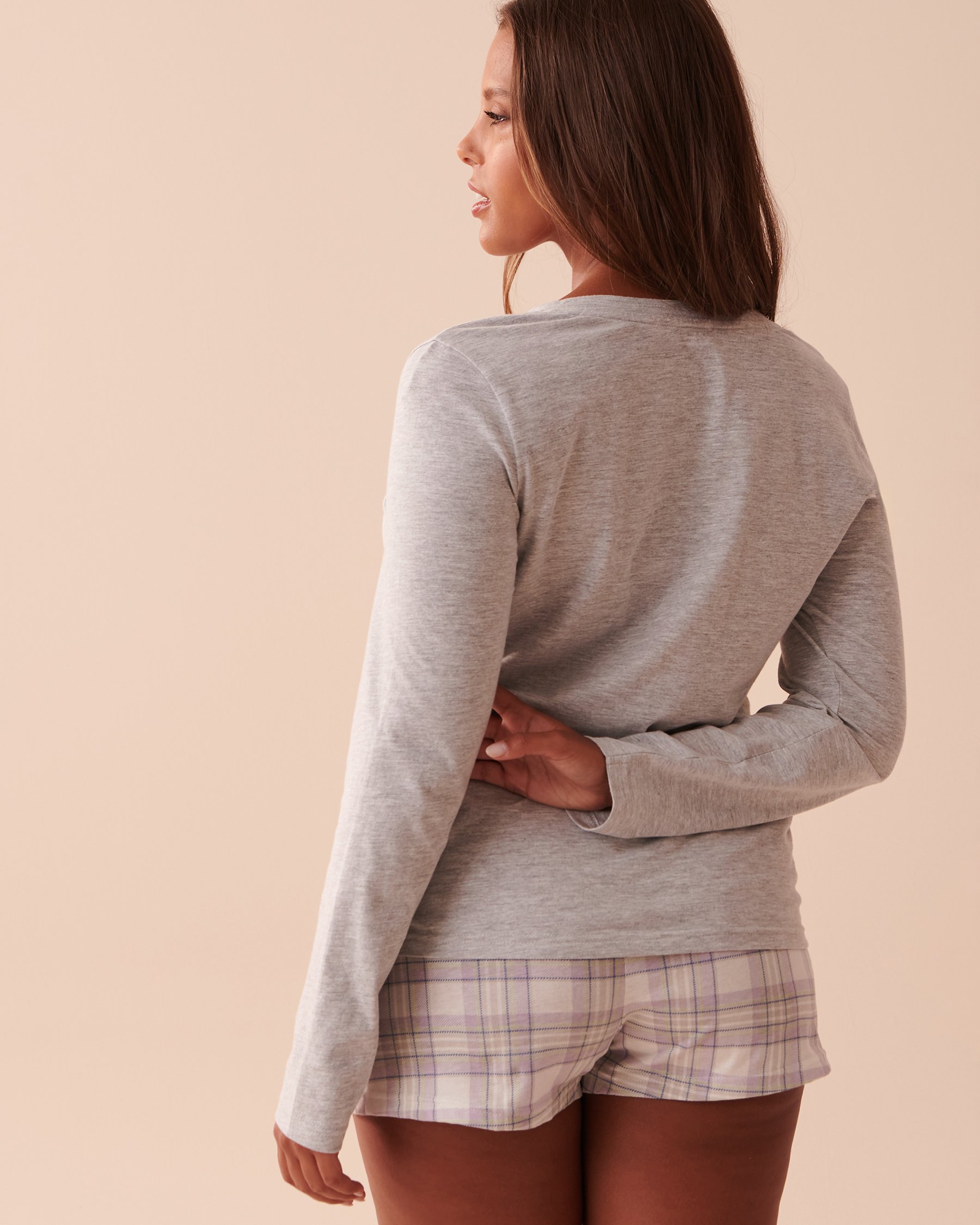 LA VIE EN ROSE Chandail manches longues Gris poudré 40100542 - View2