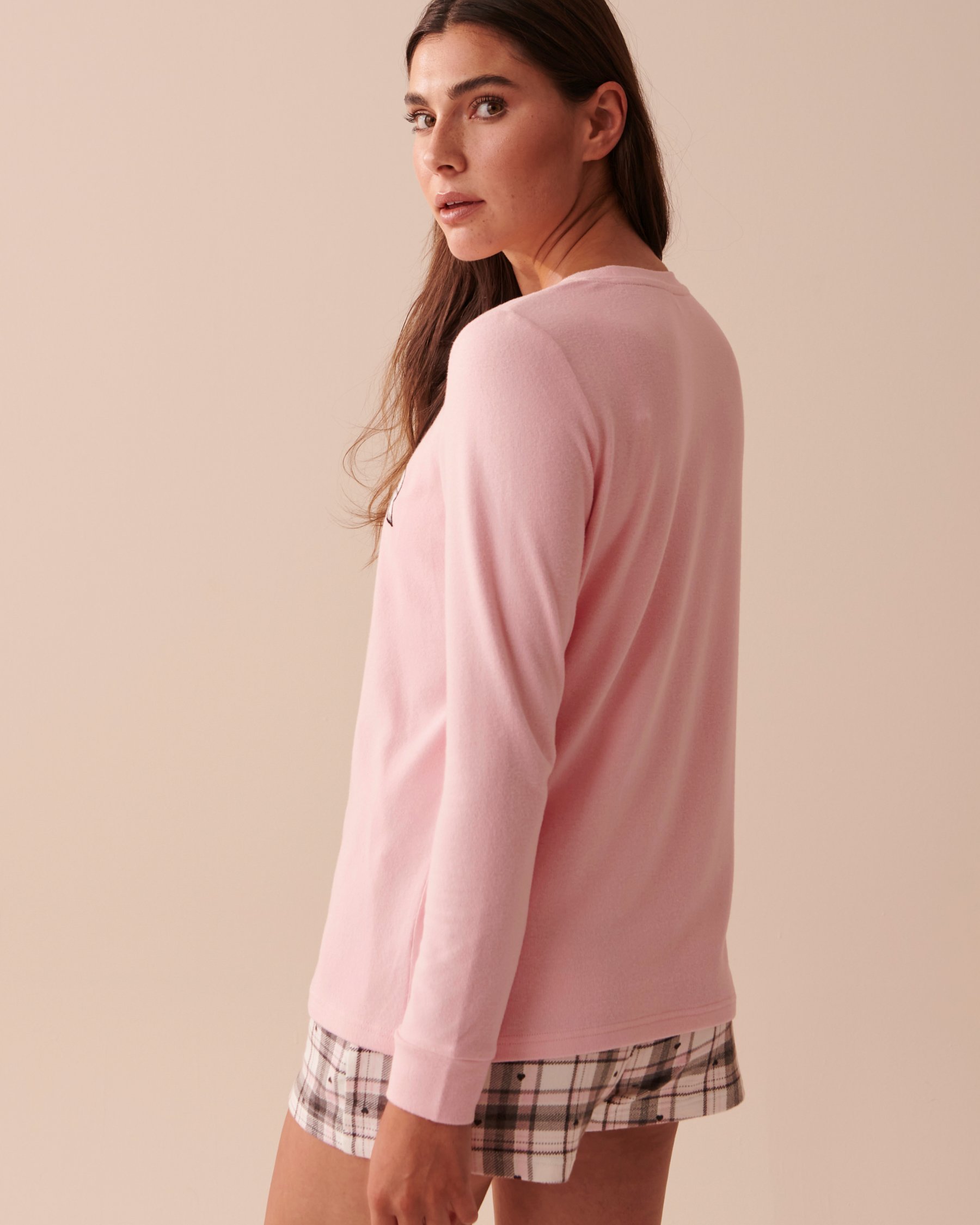 LA VIE EN ROSE Recycled Fibers Long Sleeve Shirt Tender Pink 40100531 - View2