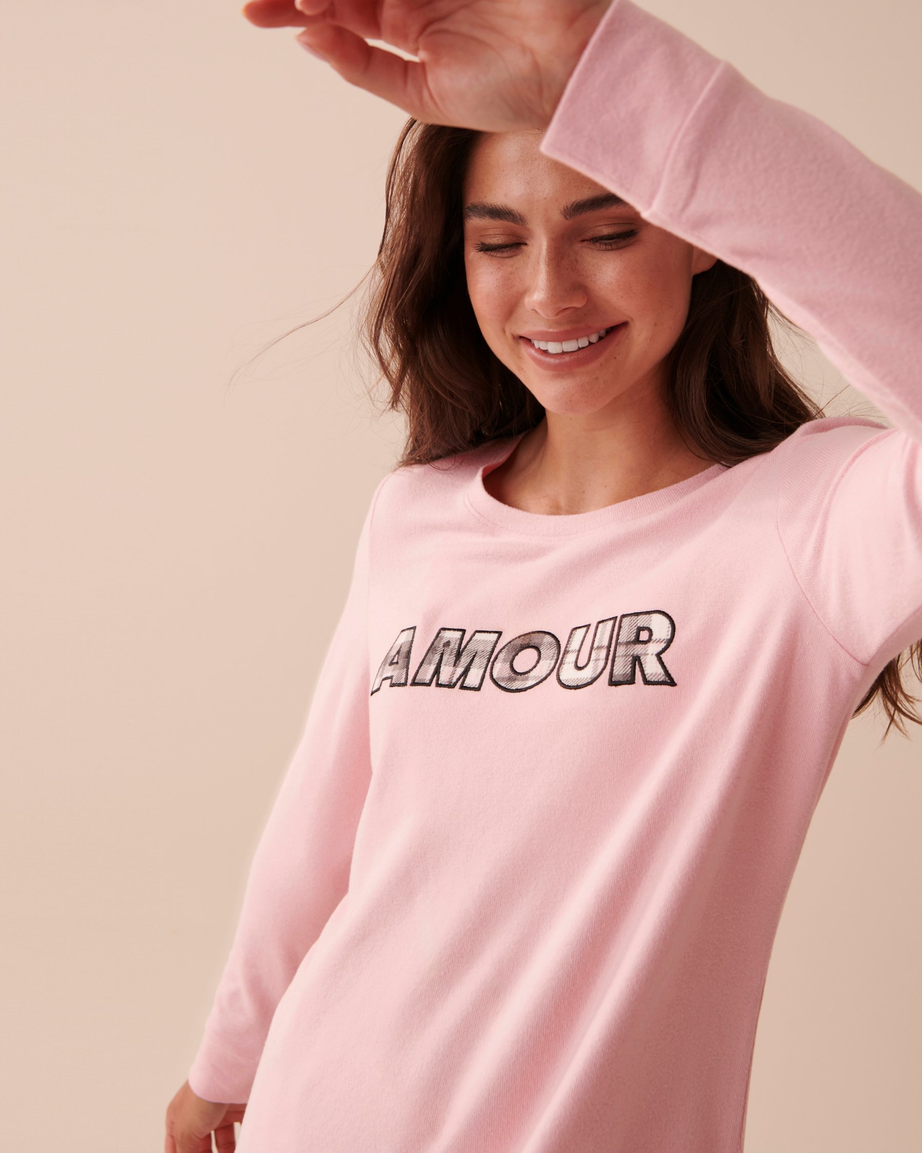 LA VIE EN ROSE Recycled Fibers Long Sleeve Shirt Tender Pink 40100531 - View4