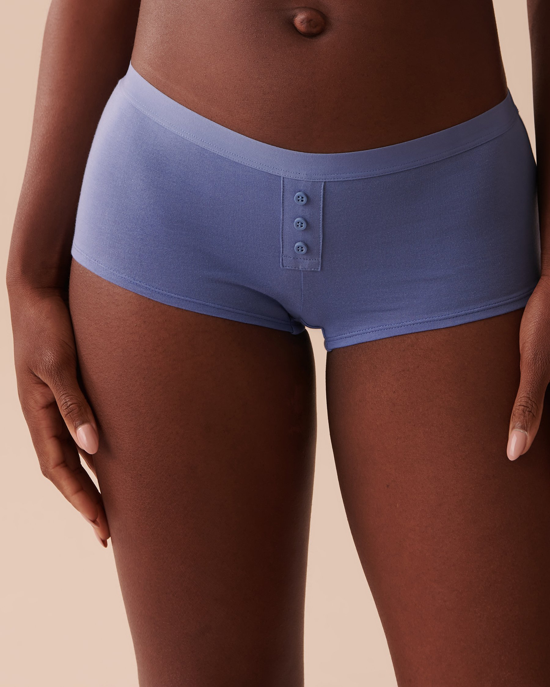 LA VIE EN ROSE Culotte garçonne coton Bleu délicat 20100410 - Voir1