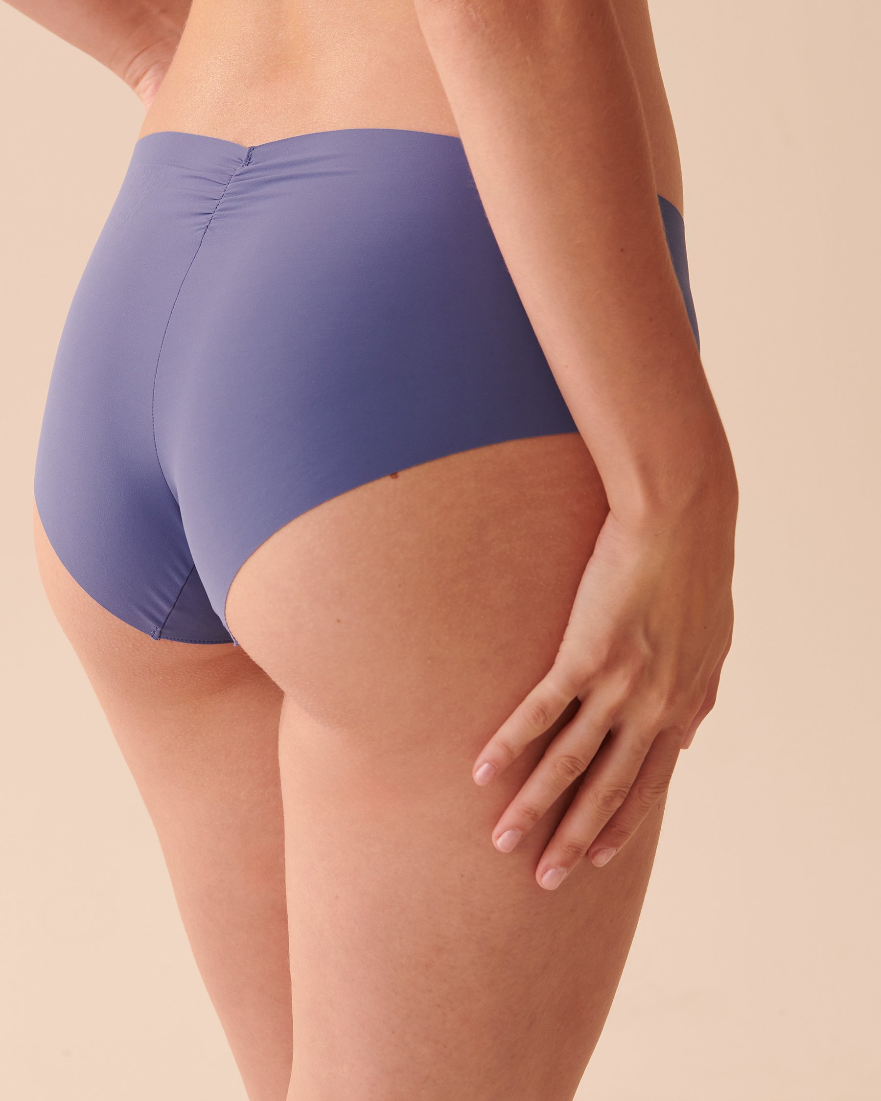 LA VIE EN ROSE Culotte aux hanches microfibre invisible Bleu gris 20200444 - View2
