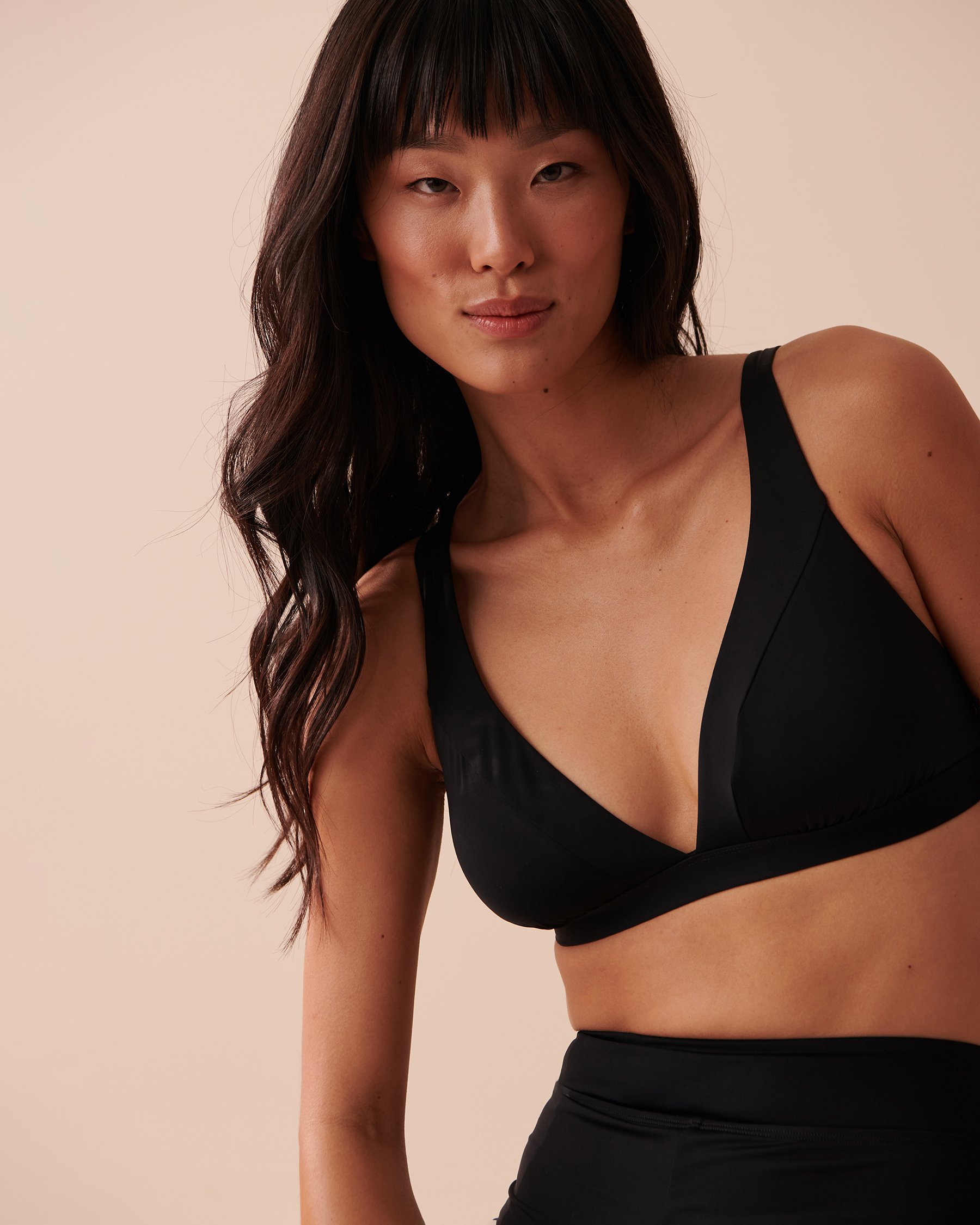 LA VIE EN ROSE AQUA Haut de bikini bralette BLACK Noir 70100564 - Voir1