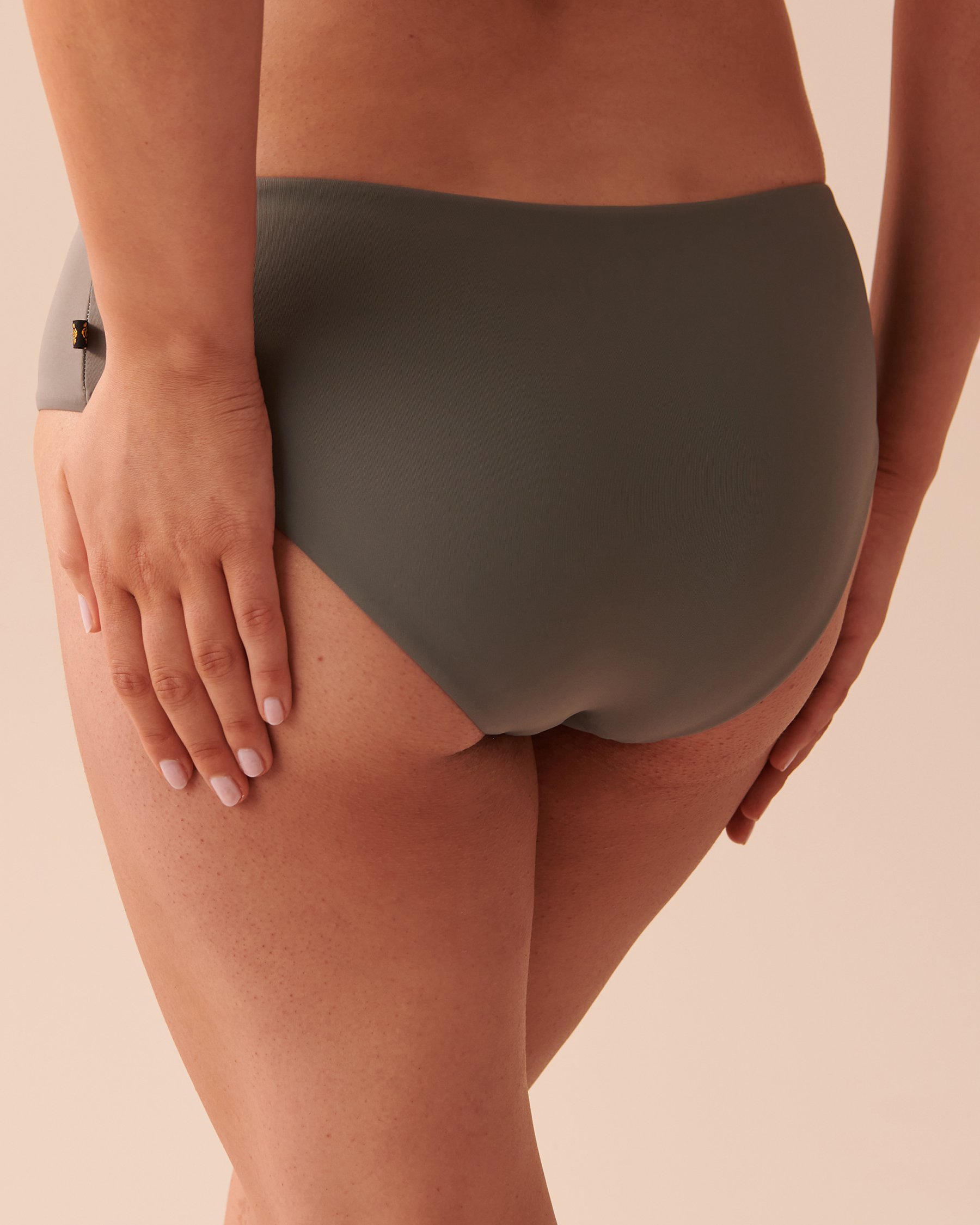 LA VIE EN ROSE AQUA KHAKI GRAY Hipster Bikini Bottom Khaki Grey 70300520 - View2