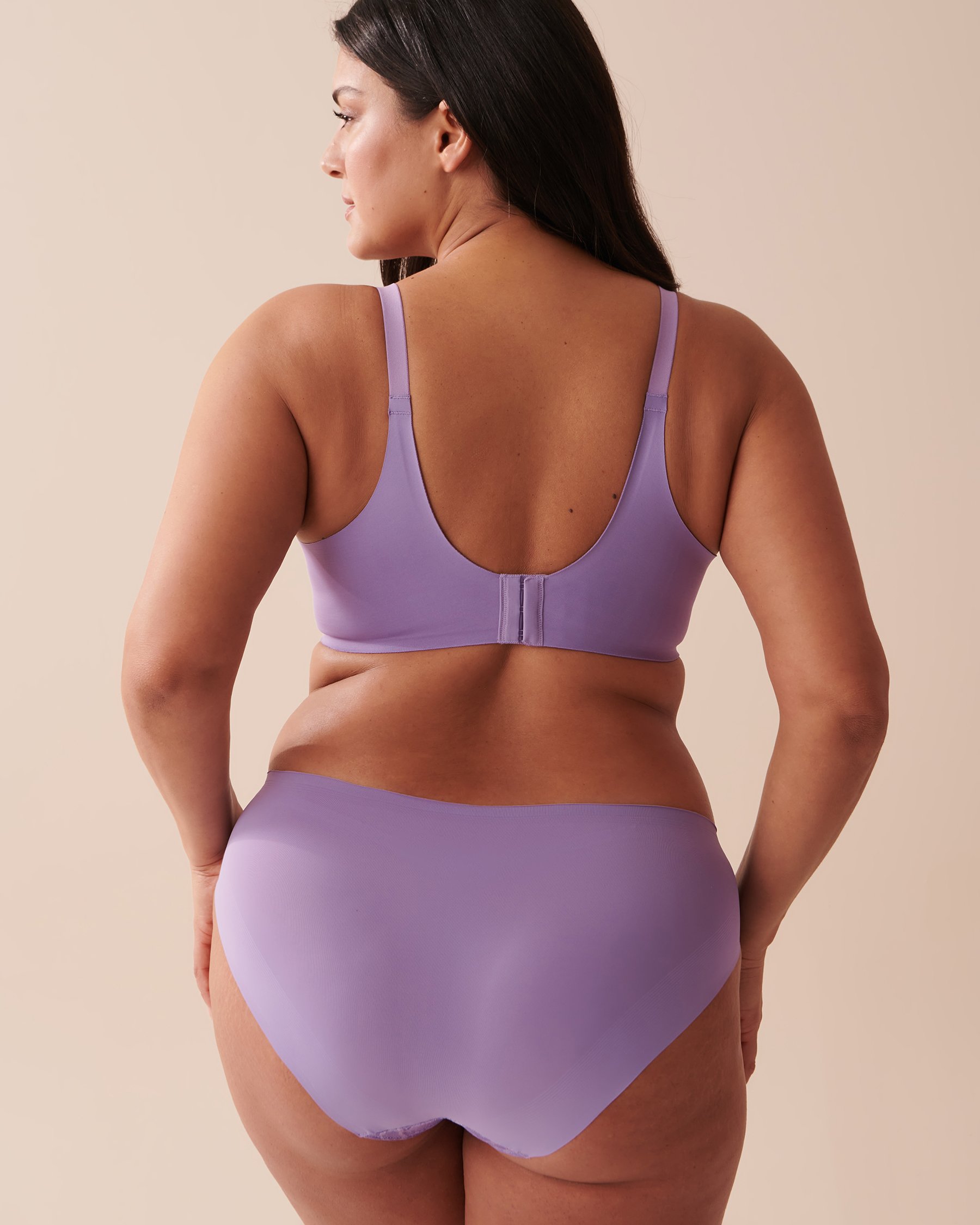 LA VIE EN ROSE Lightly Lined Sleek Back Bra Mauve 10200370 - View5