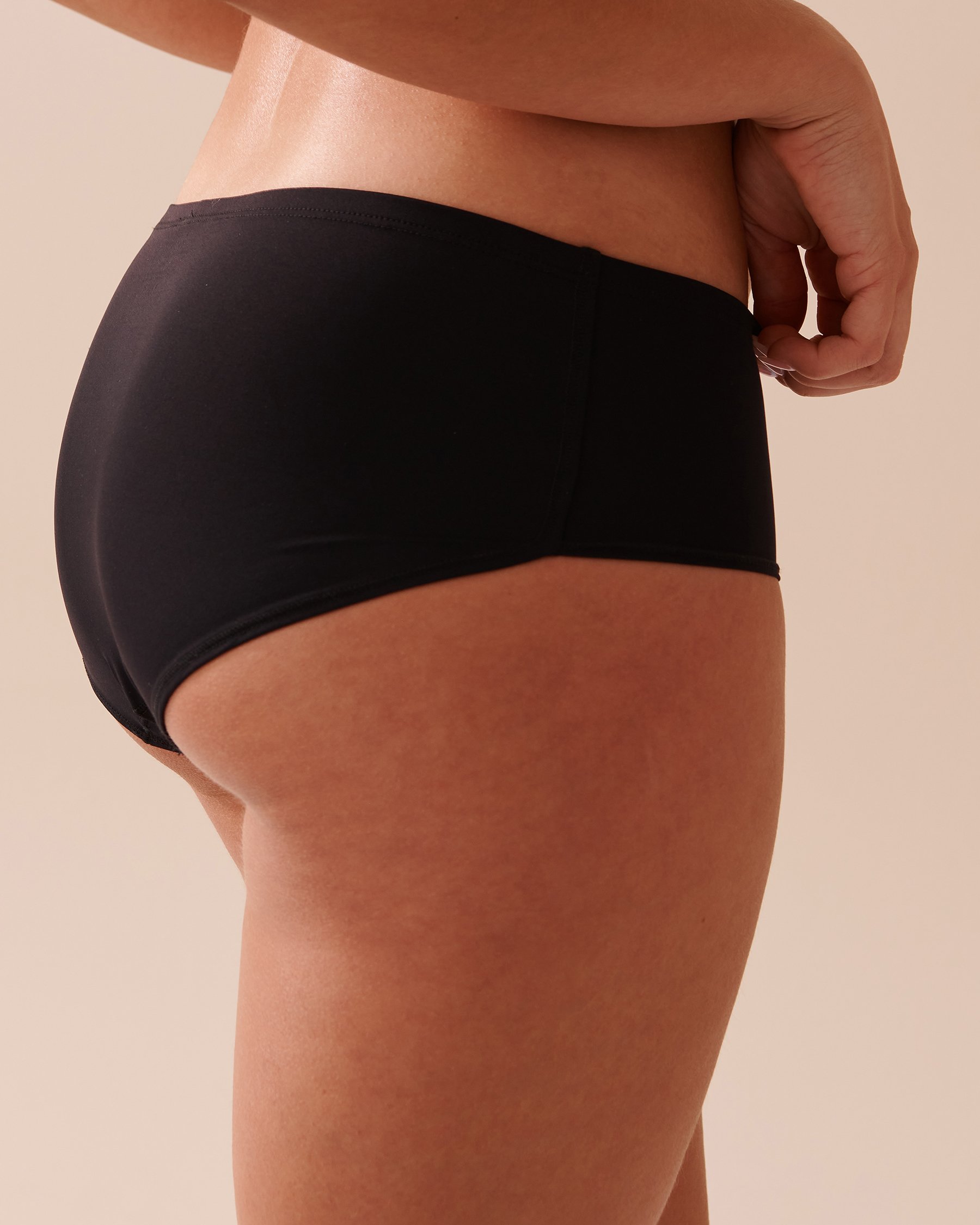 Culotte menstruelle coupe aux hanches absorption super Noir 20300142 - Voir2