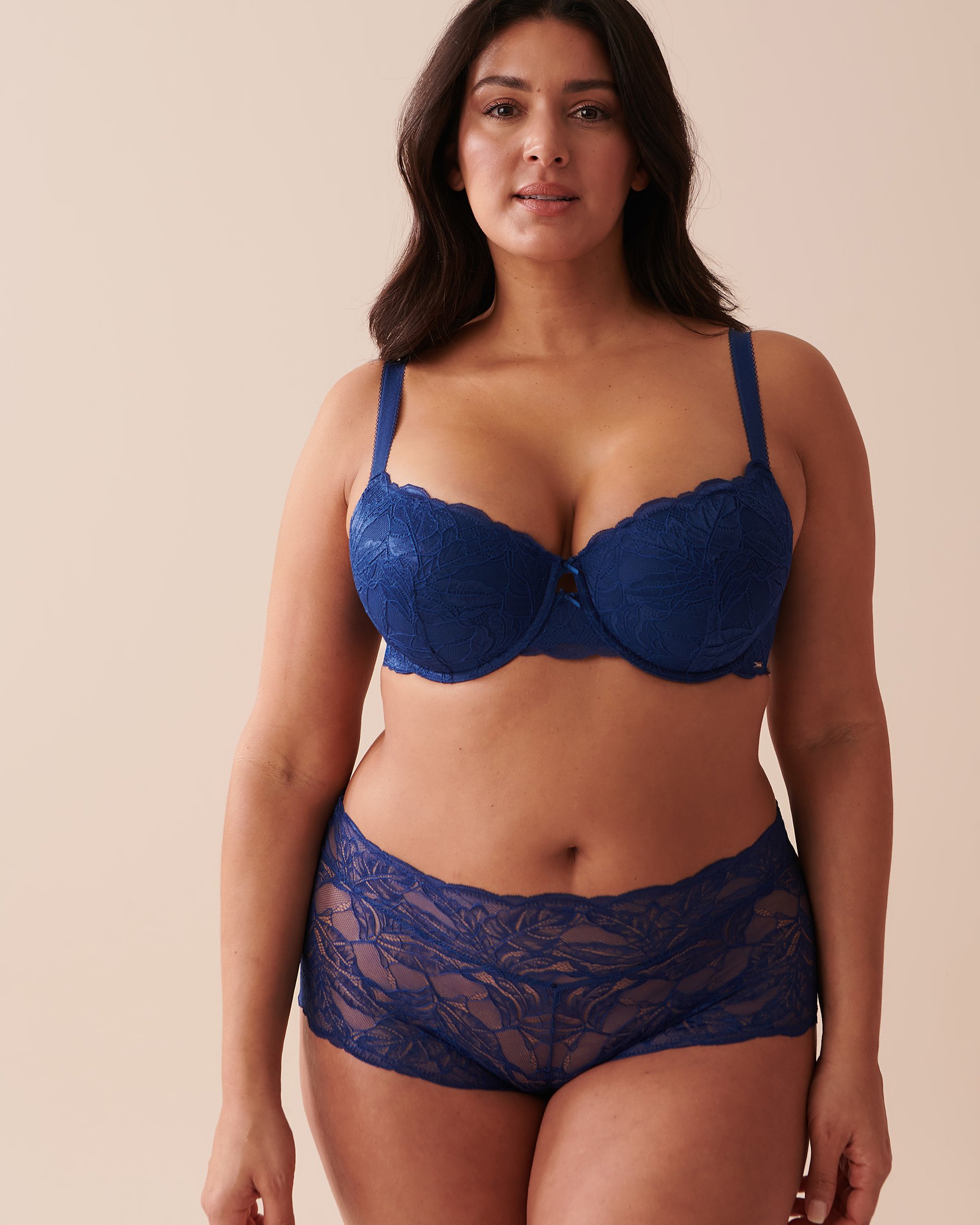 LA VIE EN ROSE Lace Boyleg Panty Dark Blue 20300289 - View6