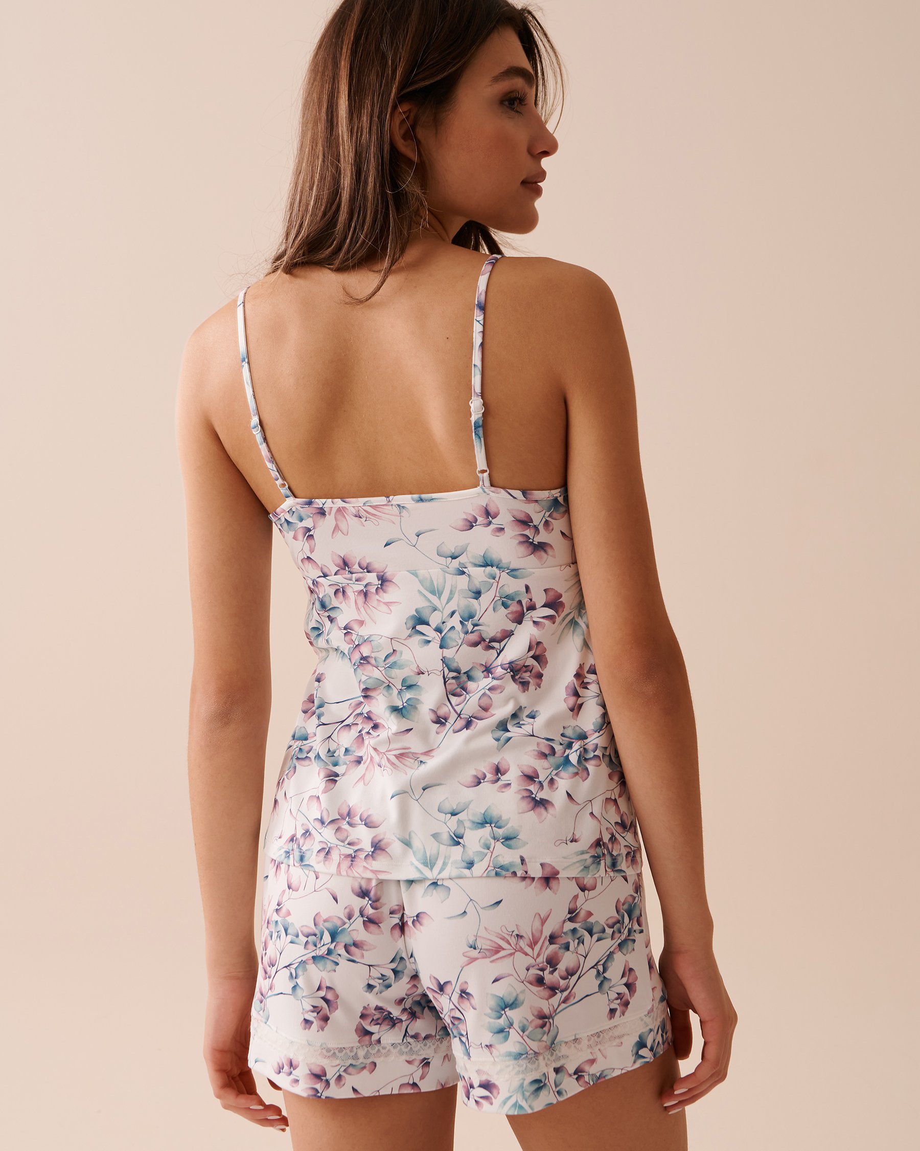 LA VIE EN ROSE Bucolic Print Super Soft Lace Trim Cami Bucolic Branches 40100544 - View2