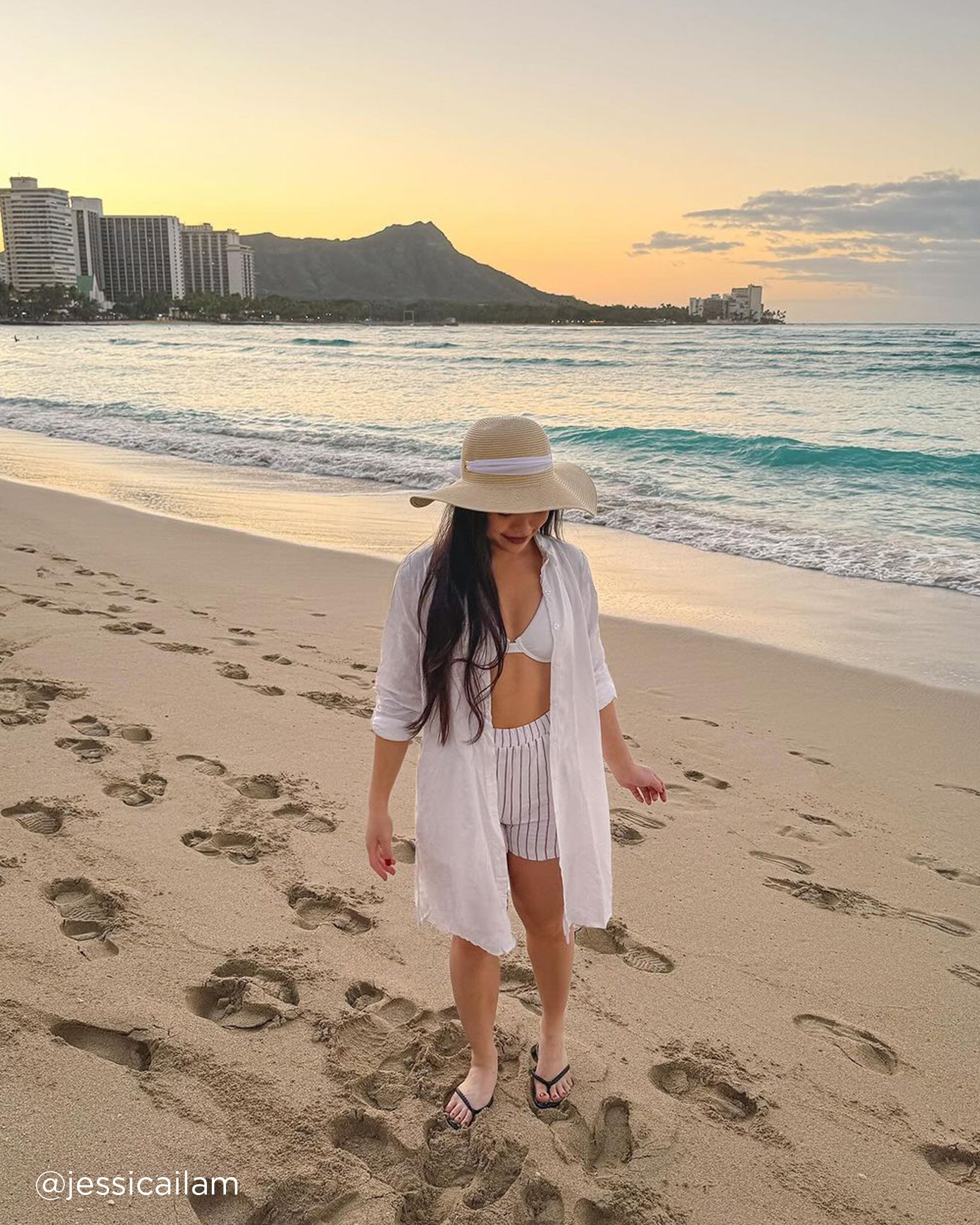 LA VIE EN ROSE AQUA Short taille haute Rayures noix de coco 80200045 - View4