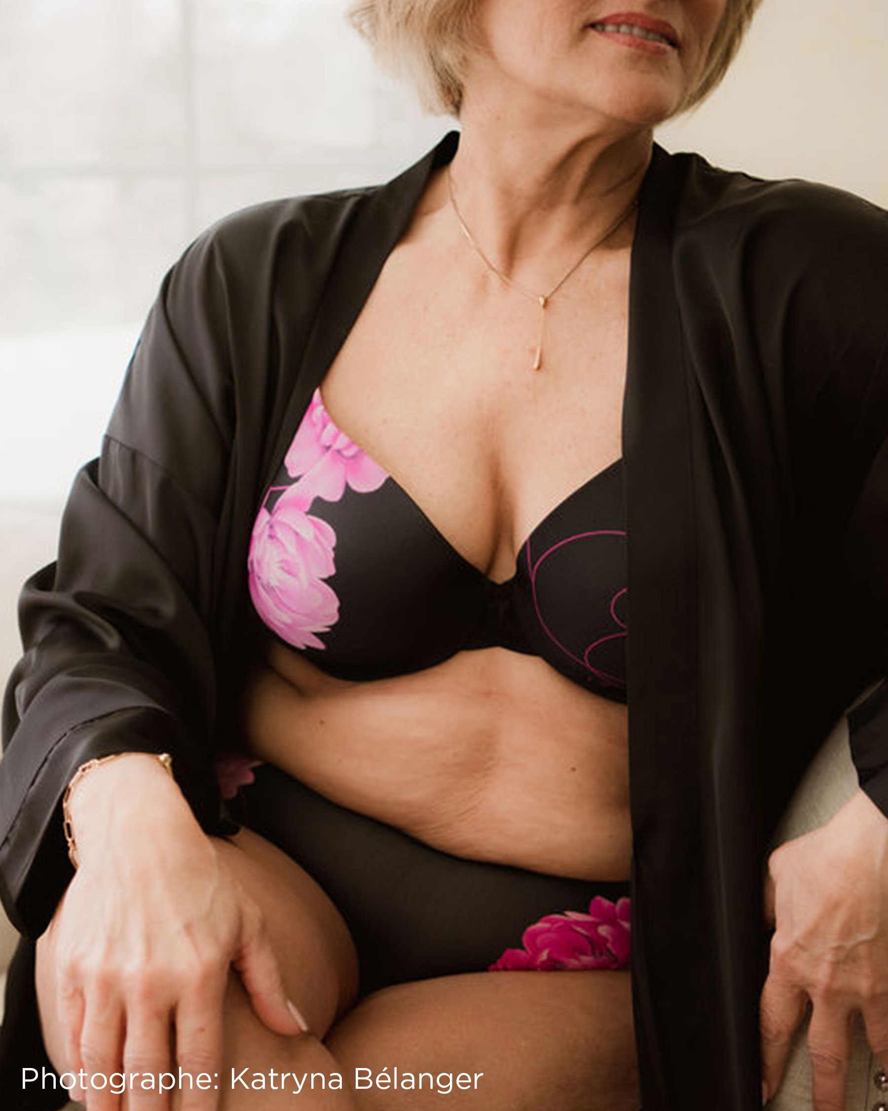 LA VIE EN ROSE Soutien-gorge doublure légère dos lisse Pivoines audacieuses 10200344 - View8