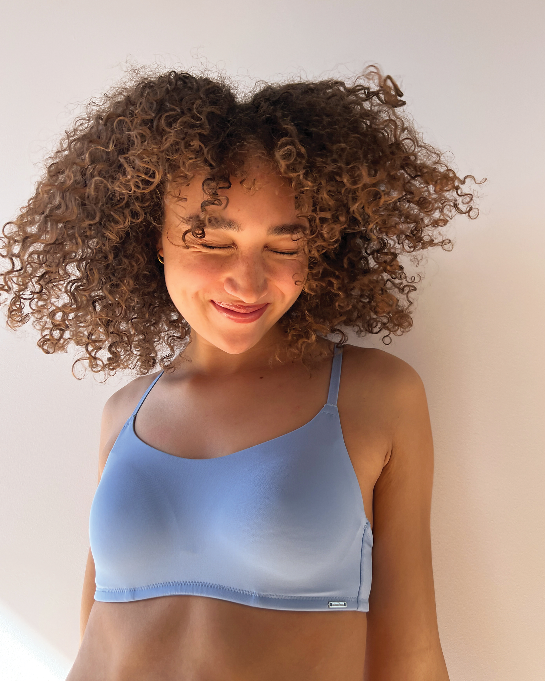 LA VIE EN ROSE Lightly Lined Wireless Minimalist Bra Sky Blue 10200367 - View4