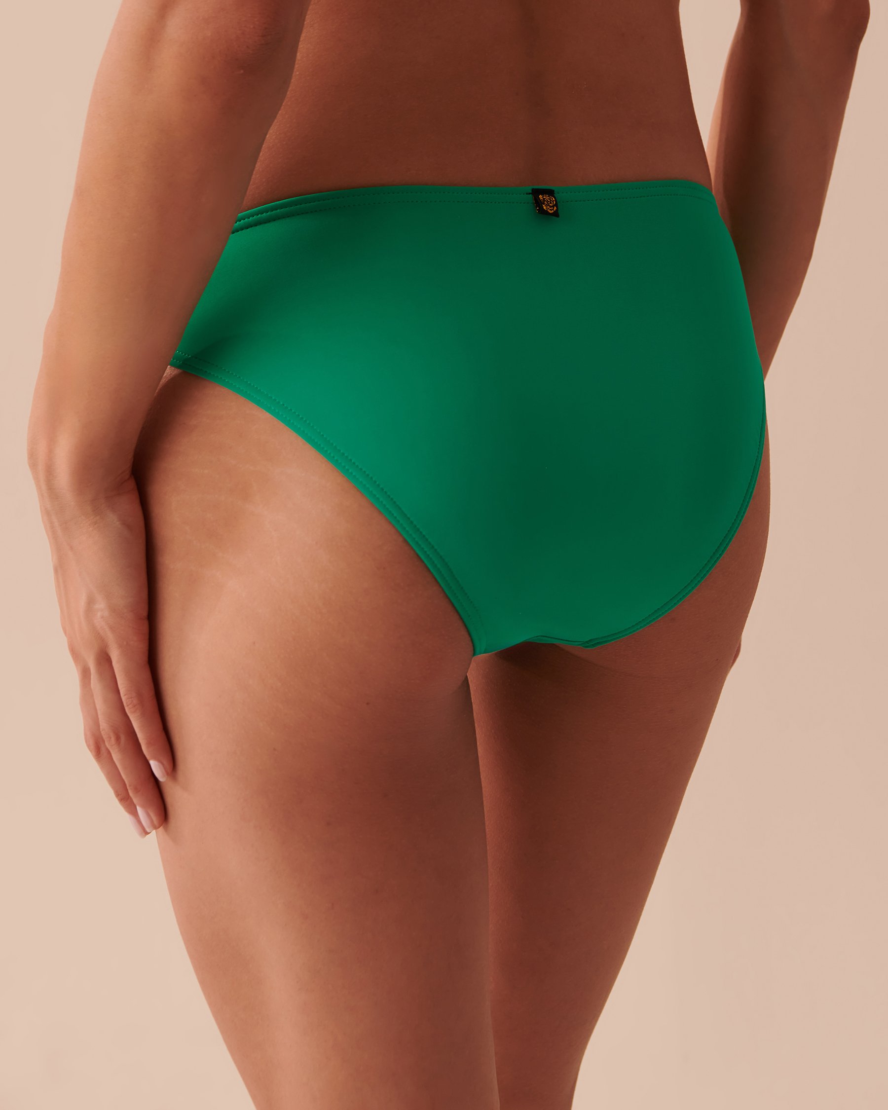LA VIE EN ROSE AQUA Bas de bikini brésilien noué aux hanches ÉMERAUDE Vert émeraude 70300539 - Voir2