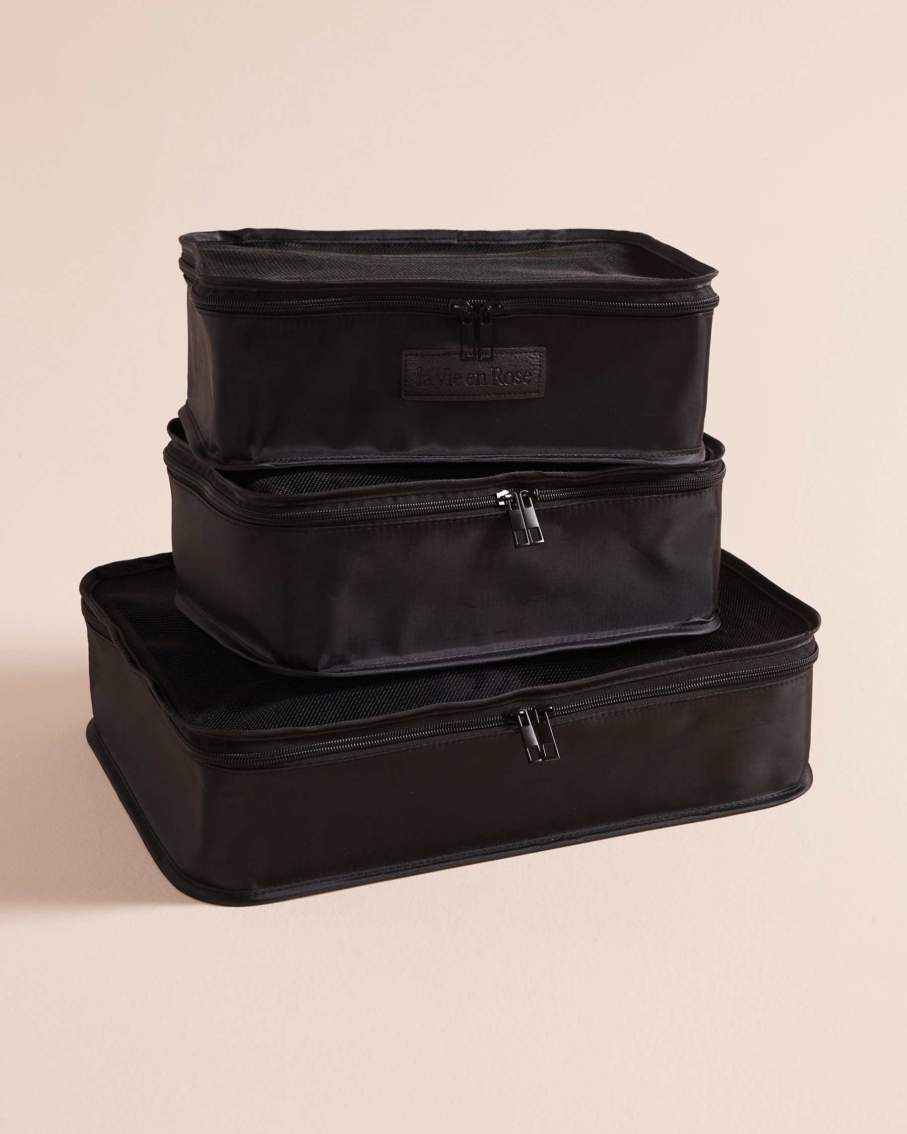 LA VIE EN ROSE Travel Packing Cubes Black 40700331 - View1