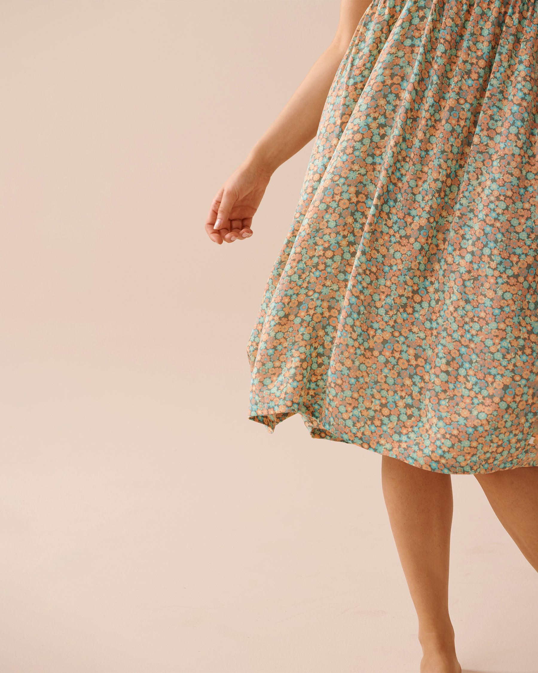 LA VIE EN ROSE AQUA Robe sans bretelles convertible Cocktail floral 80300090 - View4