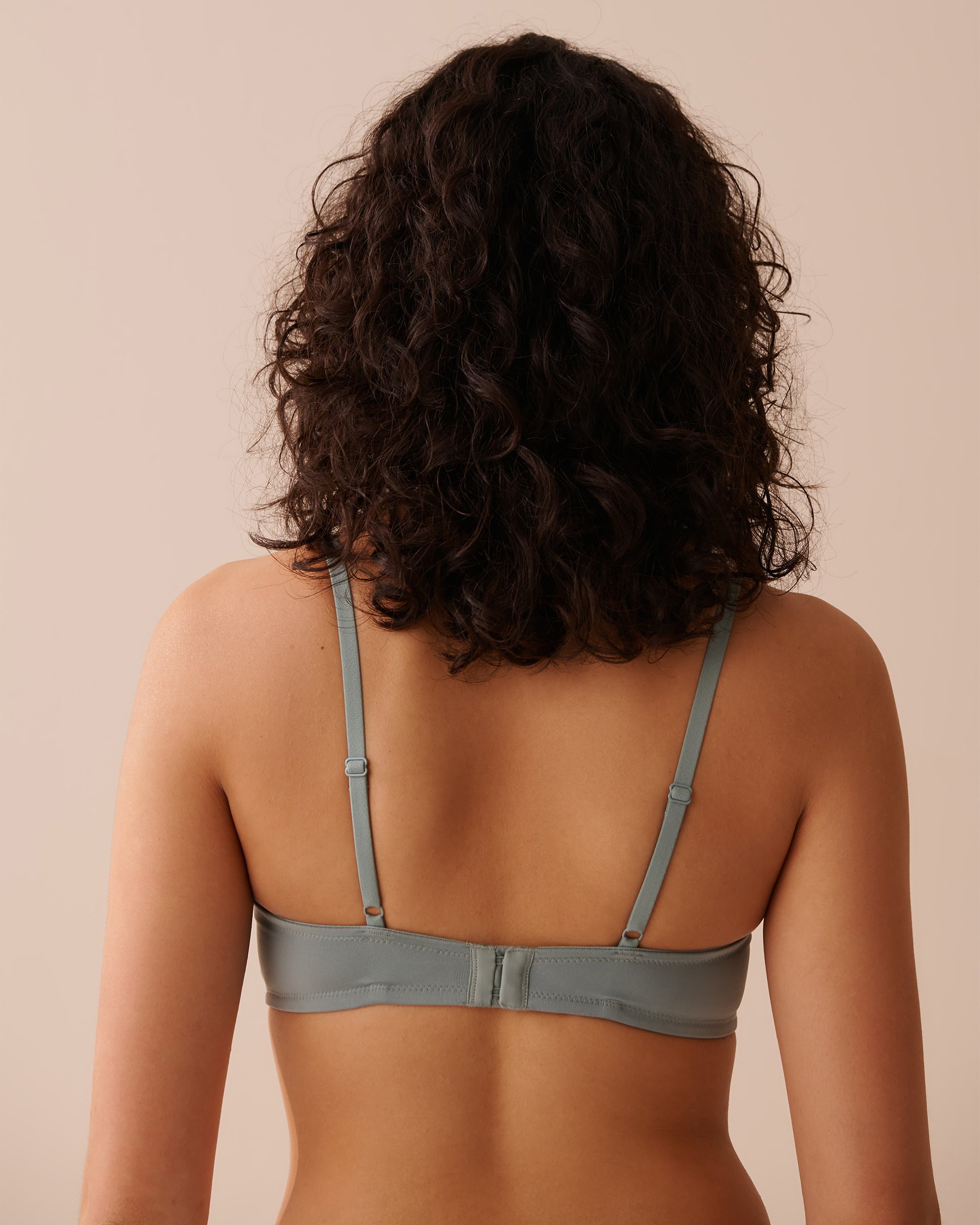 LA VIE EN ROSE Lightly Lined Wireless Minimalist Bra Olive Green 10200397 - View2
