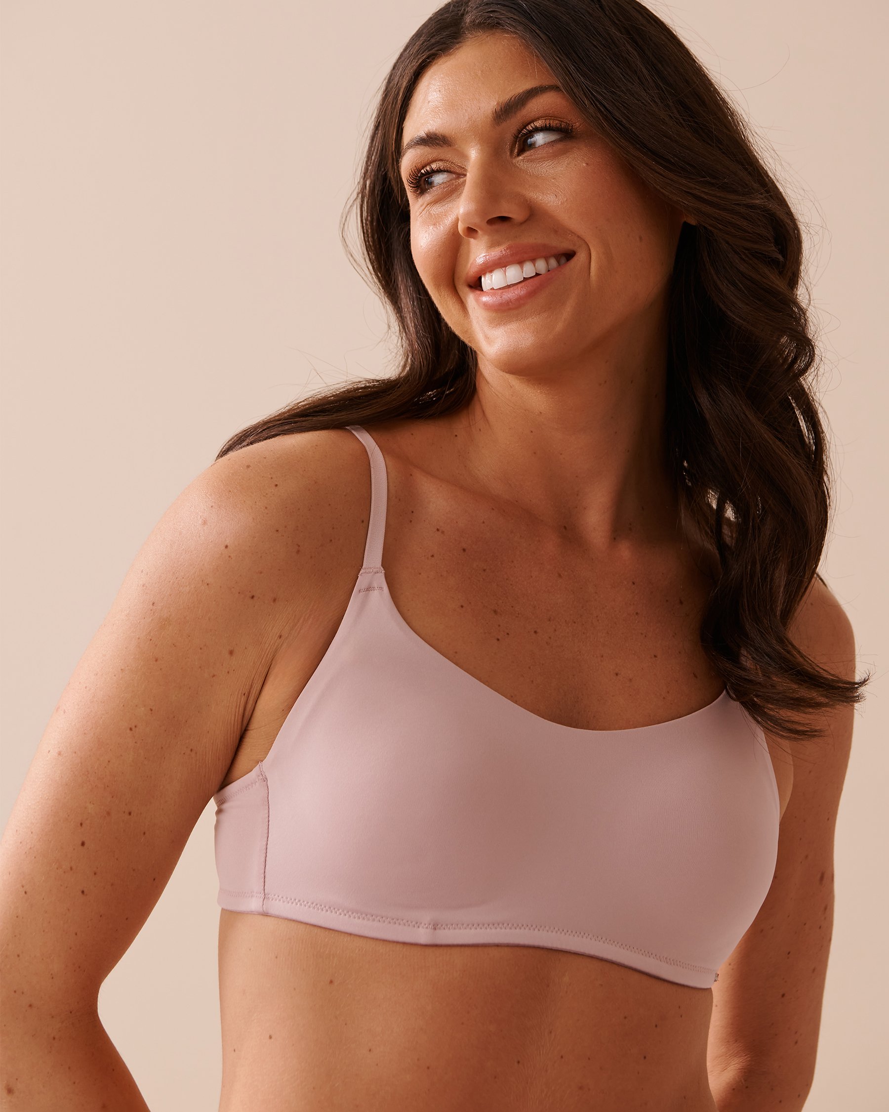 LA VIE EN ROSE Soutien-gorge doublure légère sans armatures minimaliste Rose poudré 10200397 - Voir1