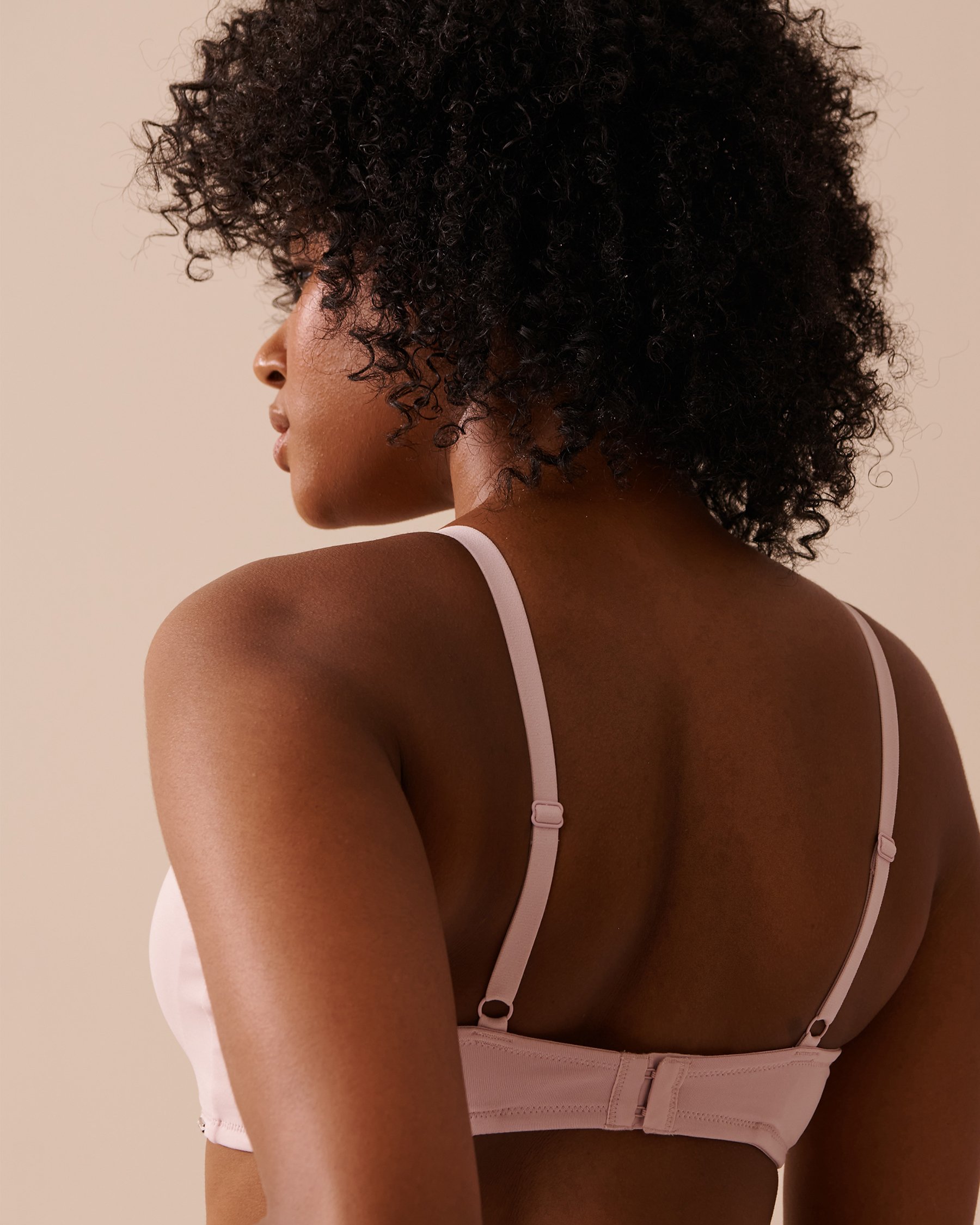 LA VIE EN ROSE Soutien-gorge doublure légère sans armatures minimaliste Rose poudré 10200397 - Voir5