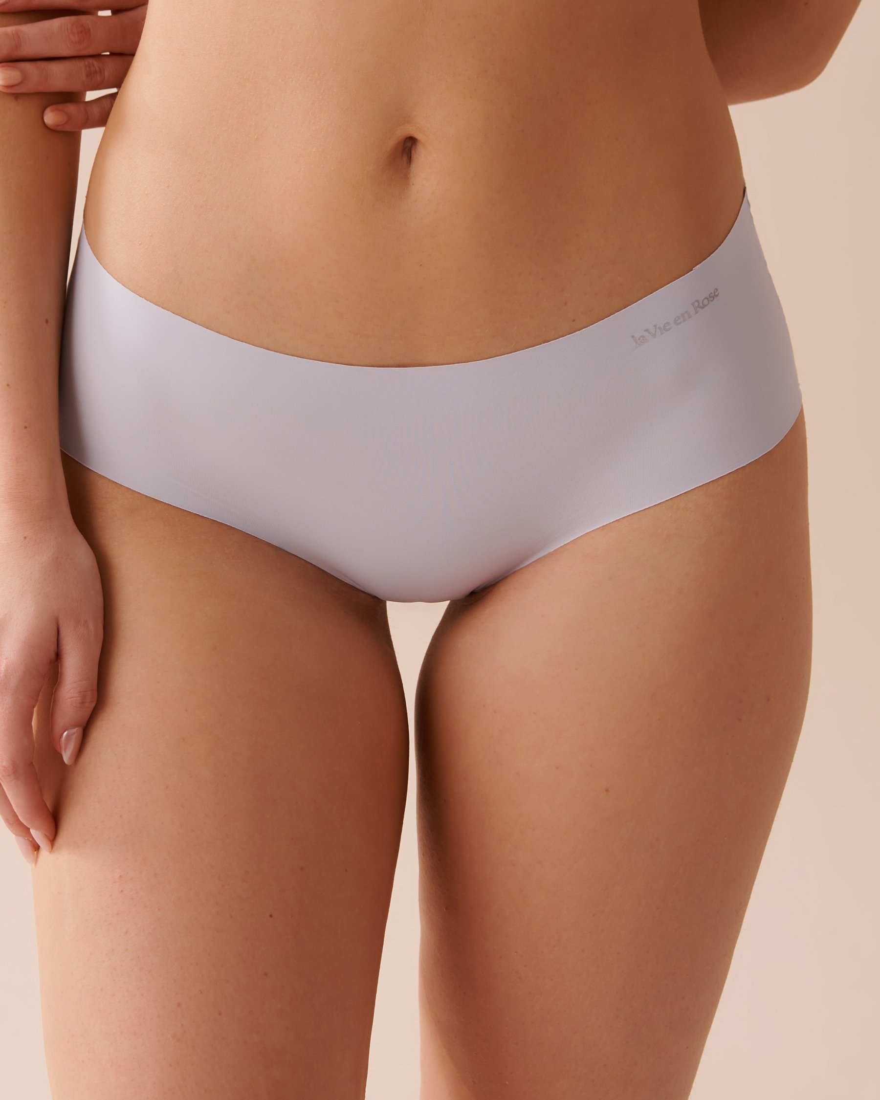 LA VIE EN ROSE Culotte aux hanches microfibre invisible Bleu pâle 20200482 - Voir1