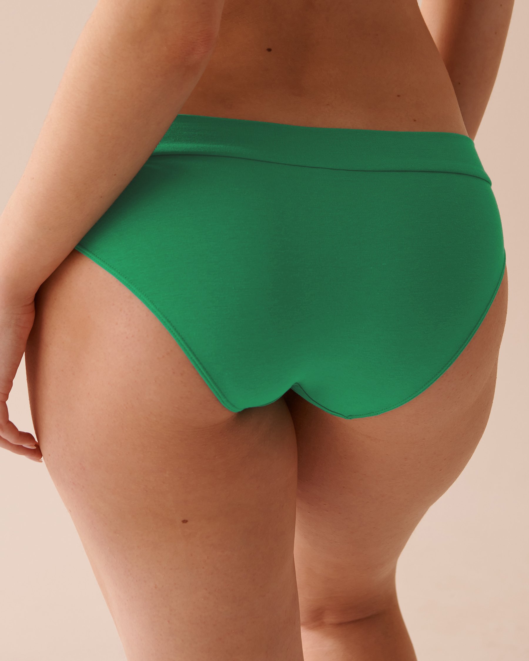 LA VIE EN ROSE Cotton Bikini Panty Tropical Green 20100449 - View2