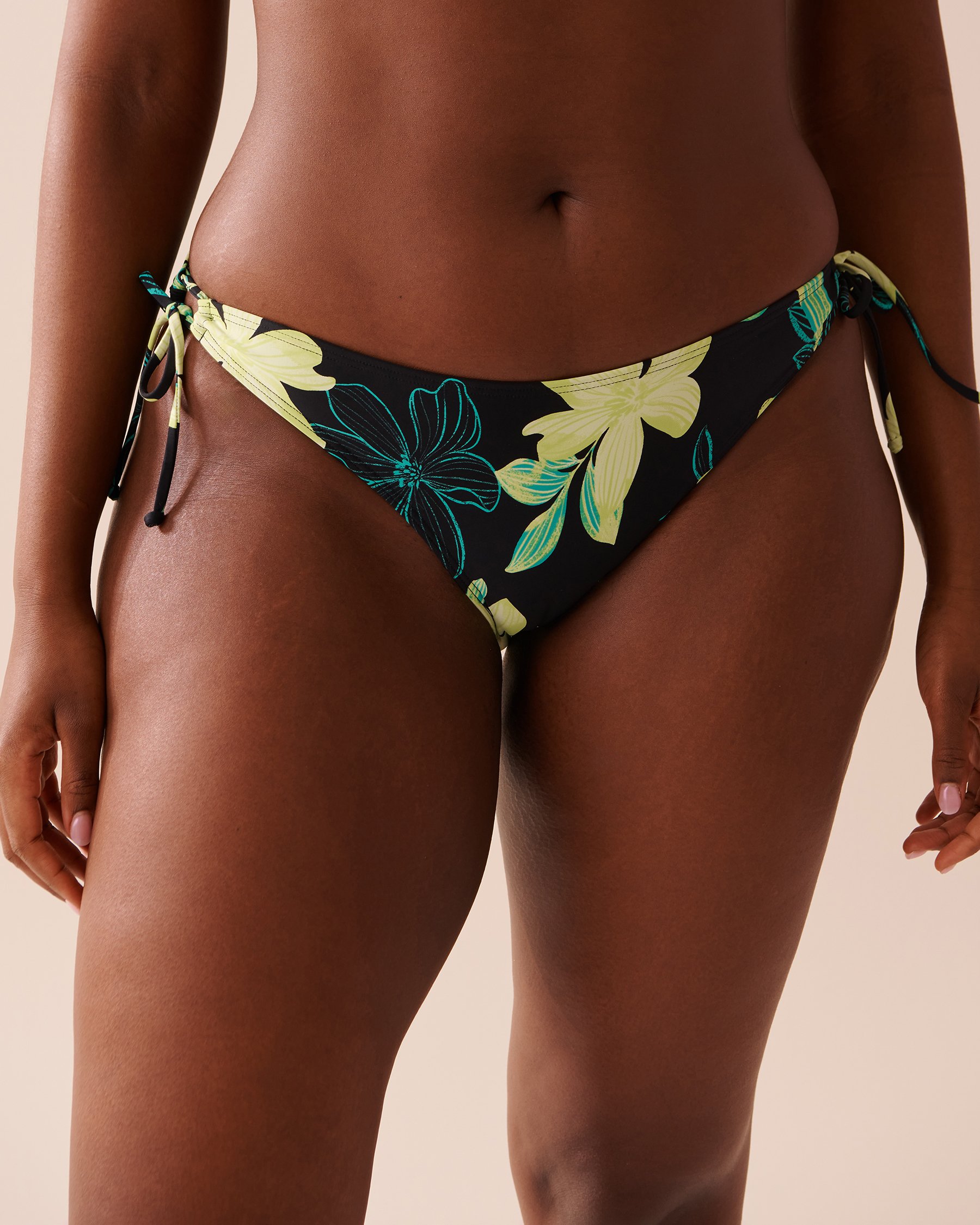 LA VIE EN ROSE AQUA FLORAL ZEST Side Tie Bikini Bottom Floral Zest 70300551 - View2
