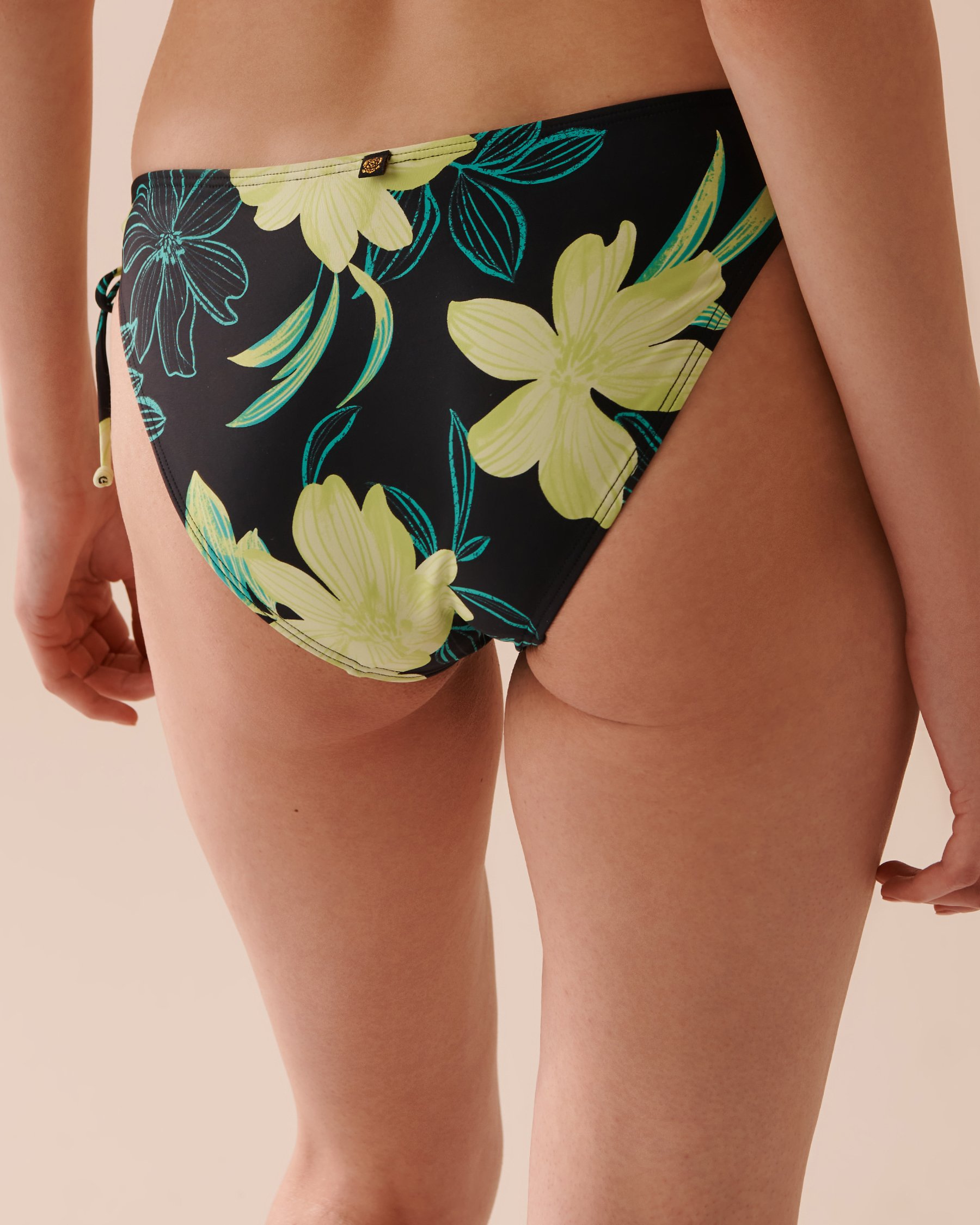 LA VIE EN ROSE AQUA FLORAL ZEST Side Tie Bikini Bottom Floral Zest 70300551 - View7