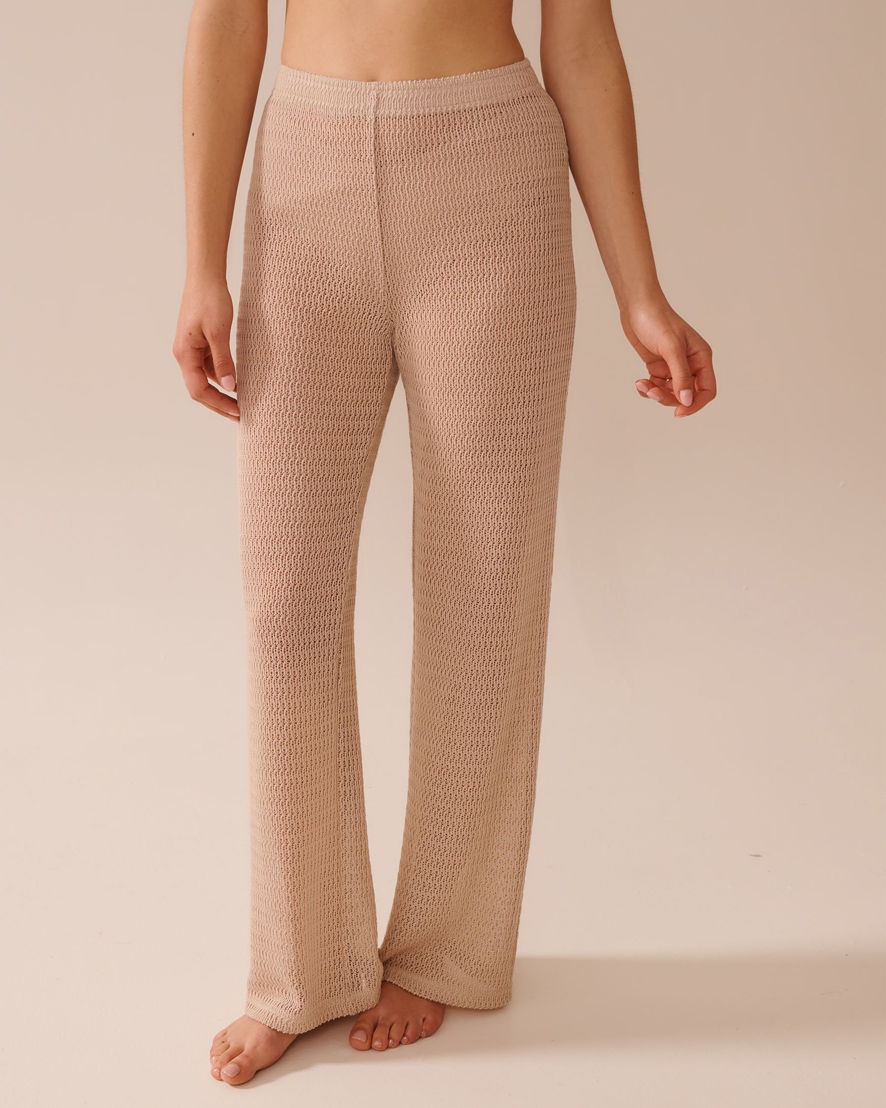 LA VIE EN ROSE AQUA Pantalon en crochet Sable chaud 80200074 - View1