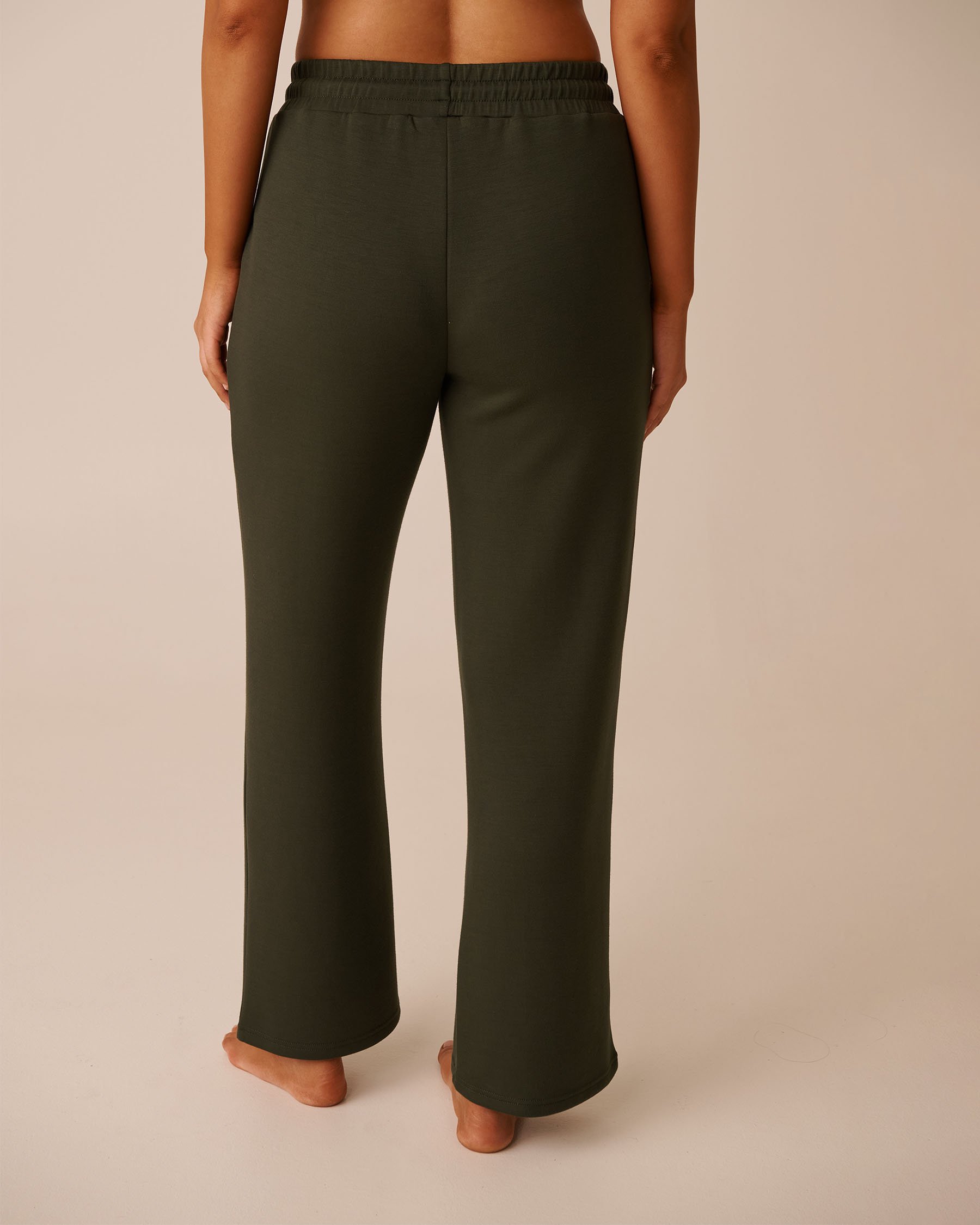 LA VIE EN ROSE Wide Leg Pants Khaki 50200101 - View2