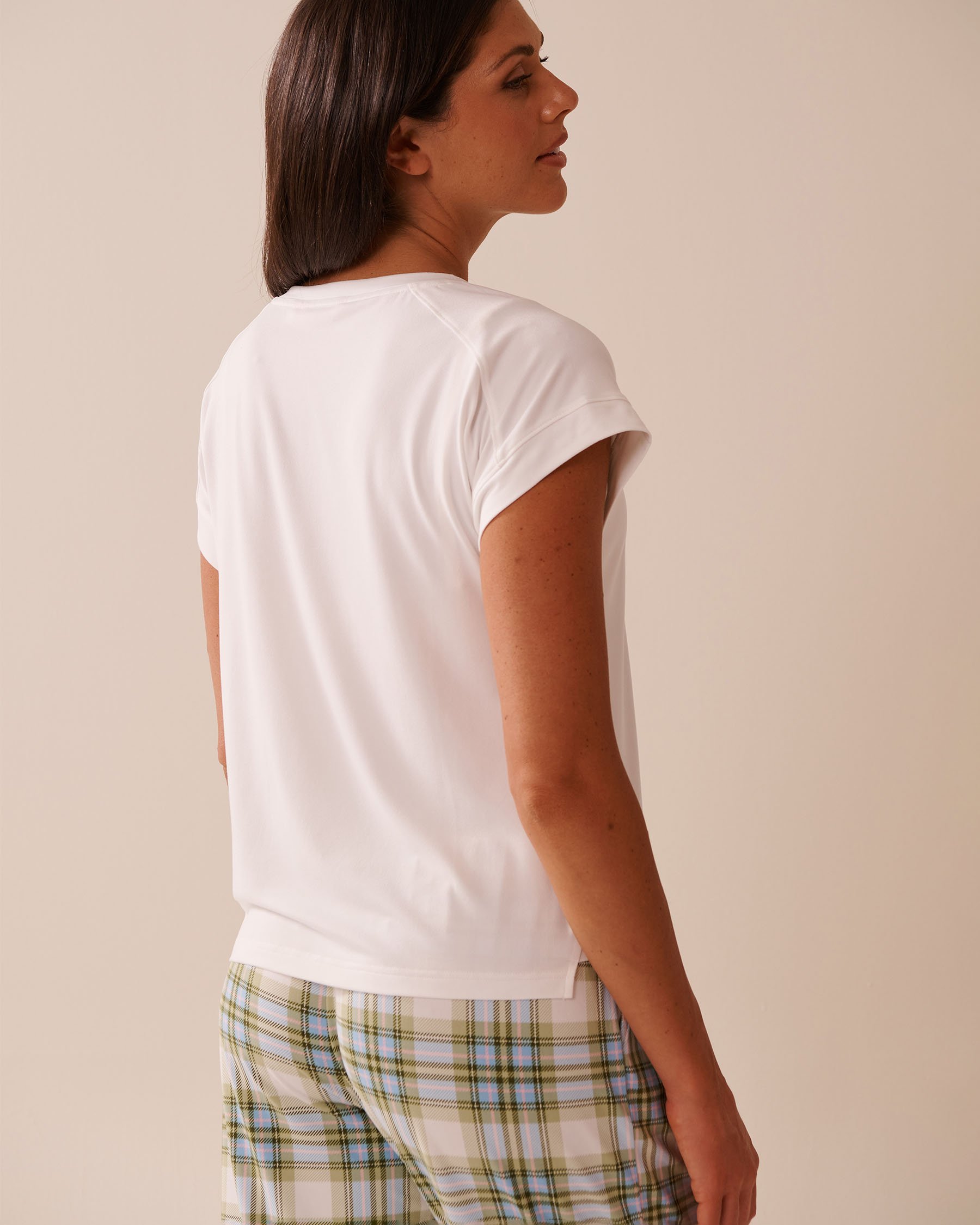 LA VIE EN ROSE Frog Print Super Soft T-shirt White 40100755 - View2