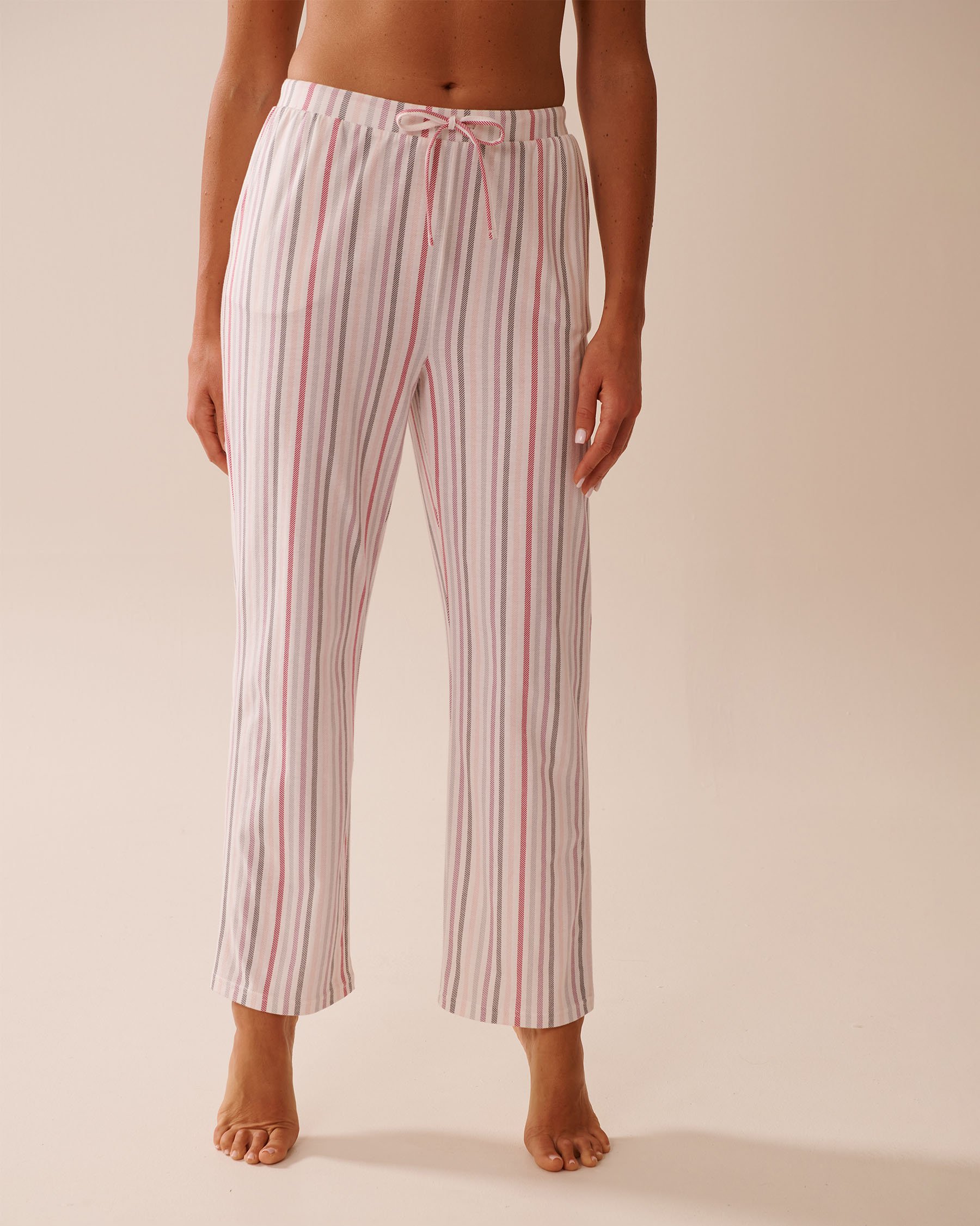 LA VIE EN ROSE Pantalon de pyjama en coton rayures multicolores Rayures multicolores 40200756 - Voir1