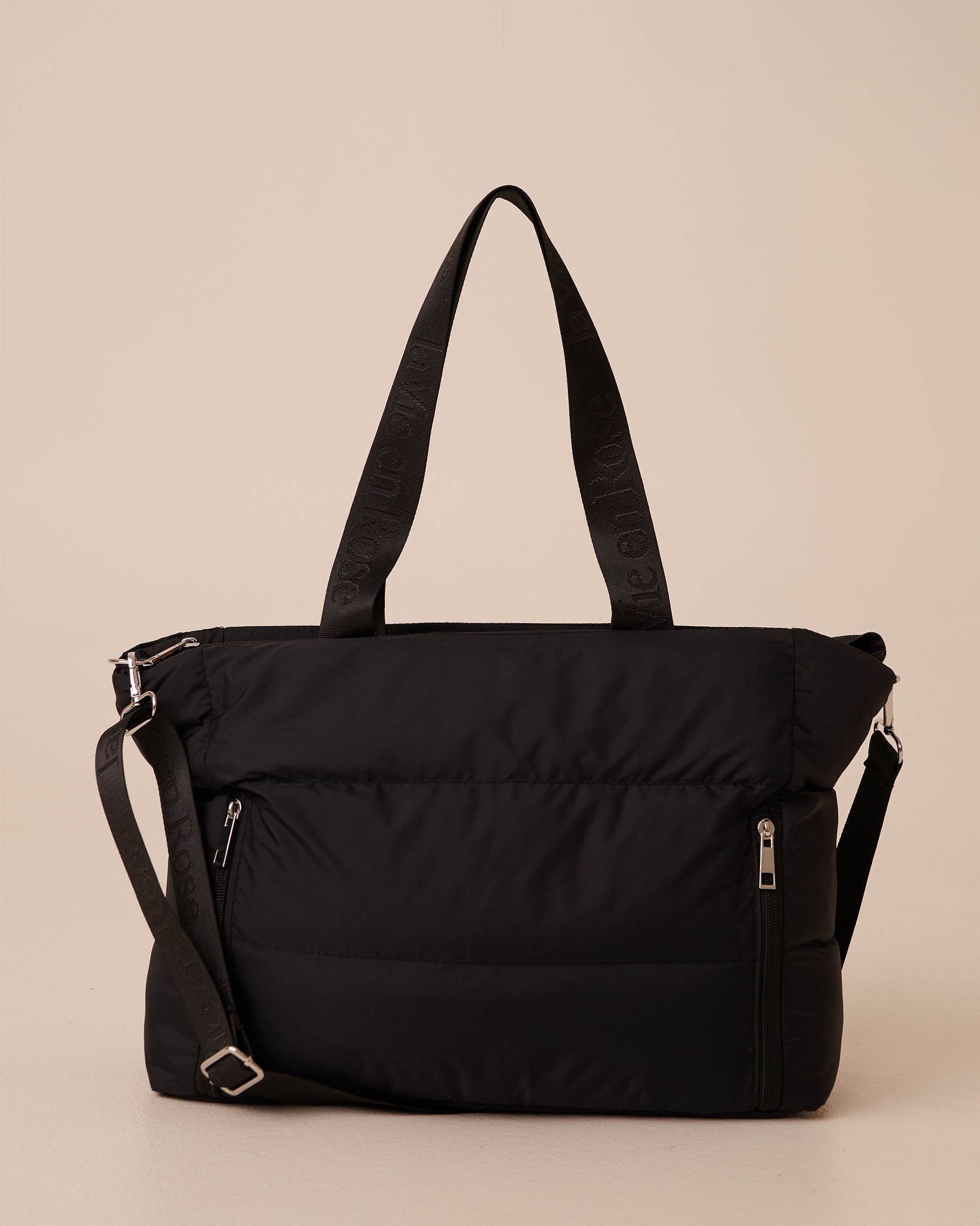 LA VIE EN ROSE Sac fourre-tout matelassé Noir 40700404 - Voir3