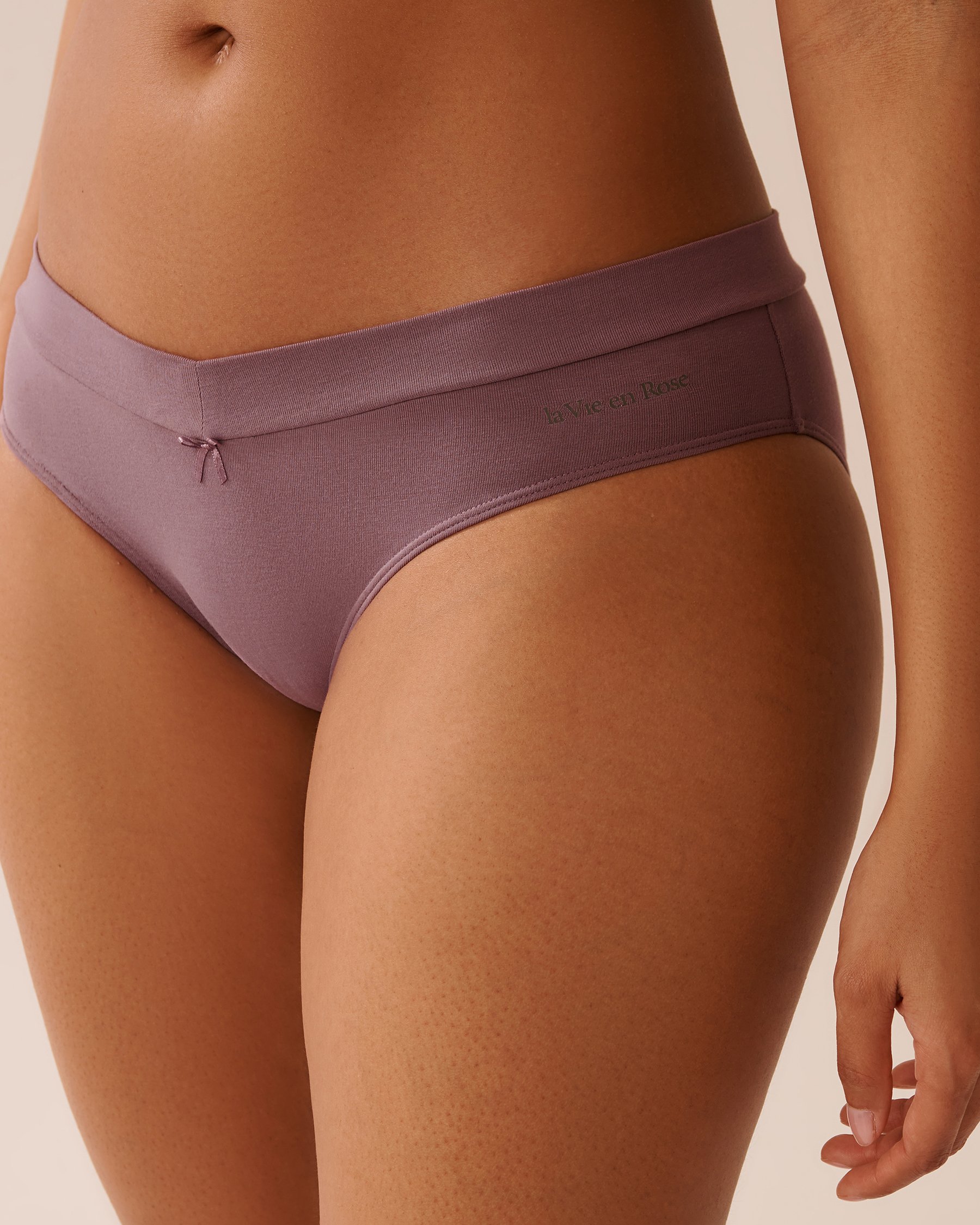 LA VIE EN ROSE Cotton Bikini Panty Mauve 20100636 - View1